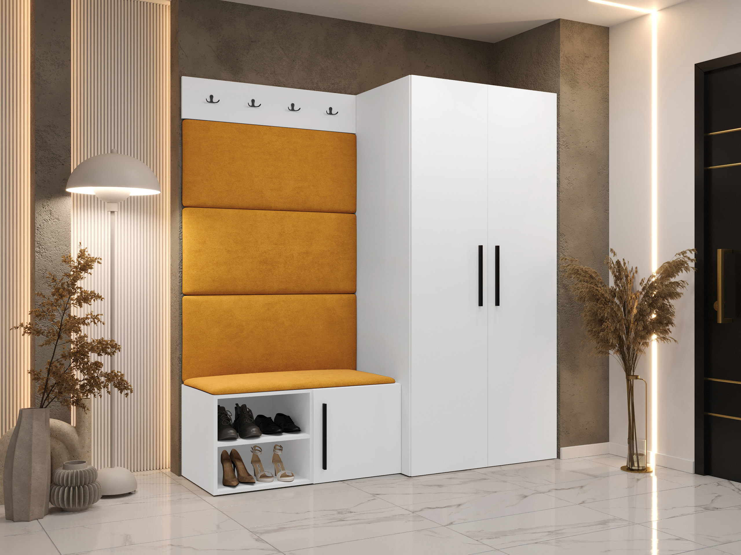 Комплект за антре Hartford 526 (Бял)