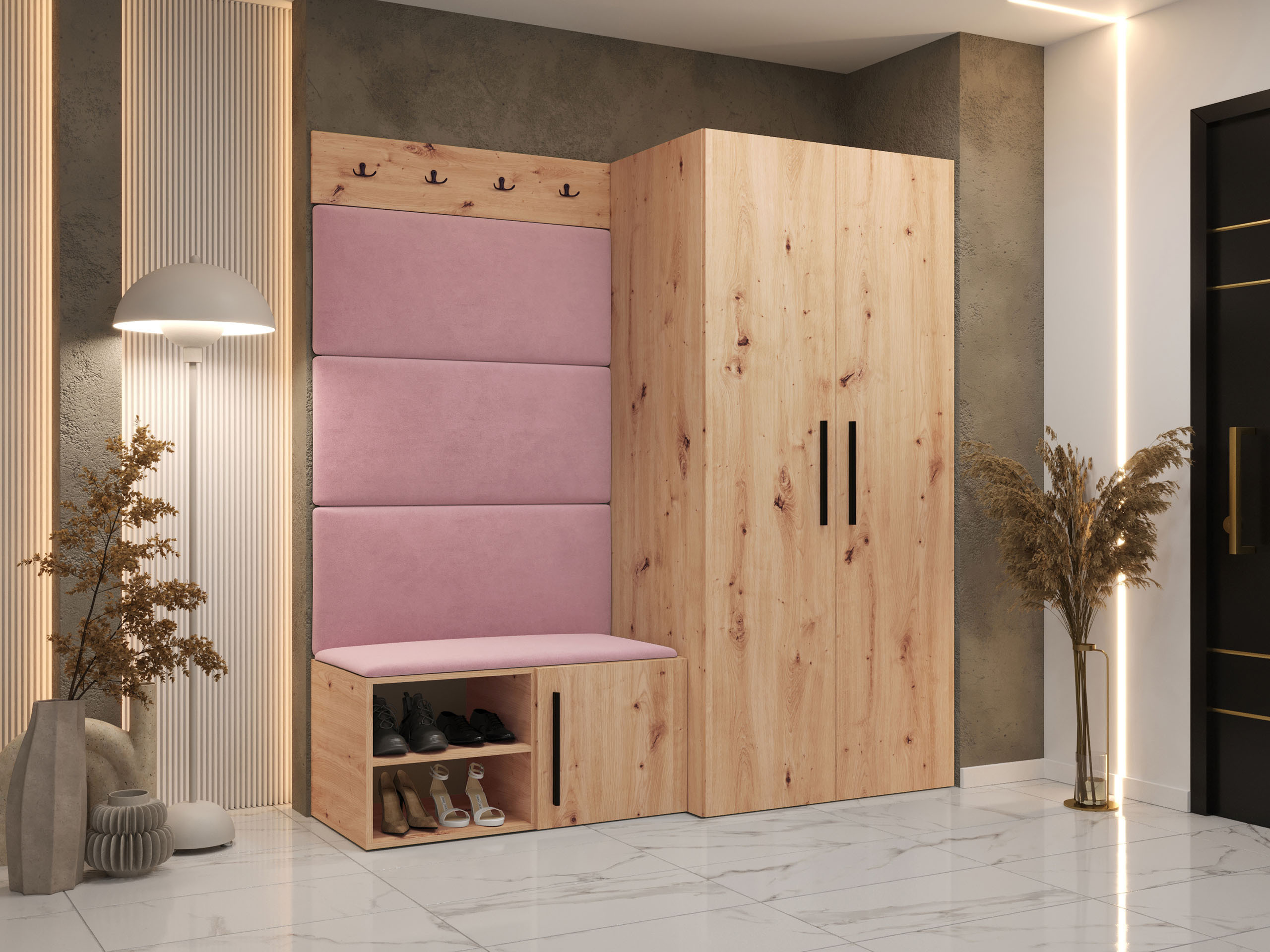 Комплект за антре Nitos I (Artisan дъб)