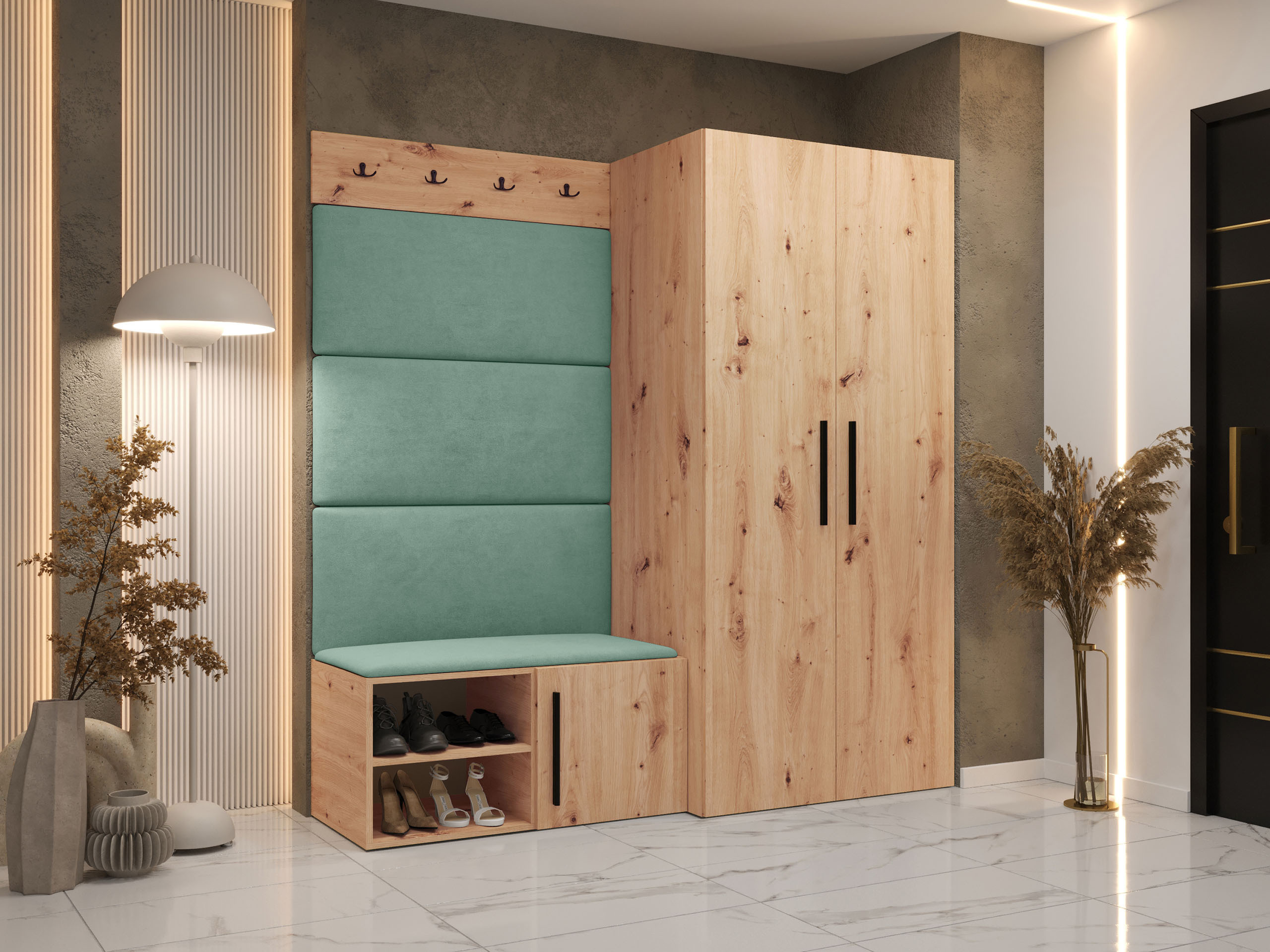 Комплект за антре Nitos I (Artisan дъб)