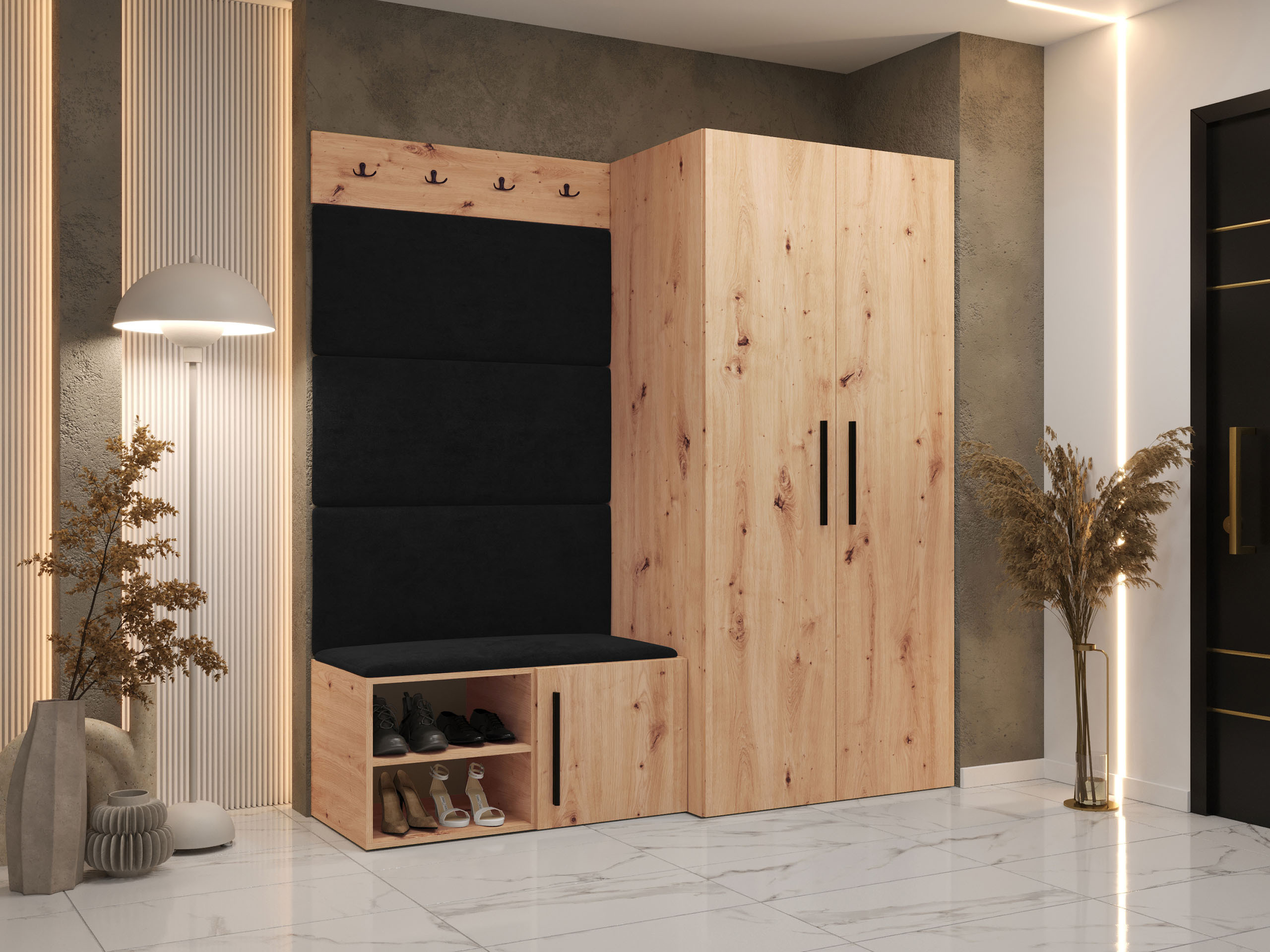 Комплект за антре Nitos I (Artisan дъб)