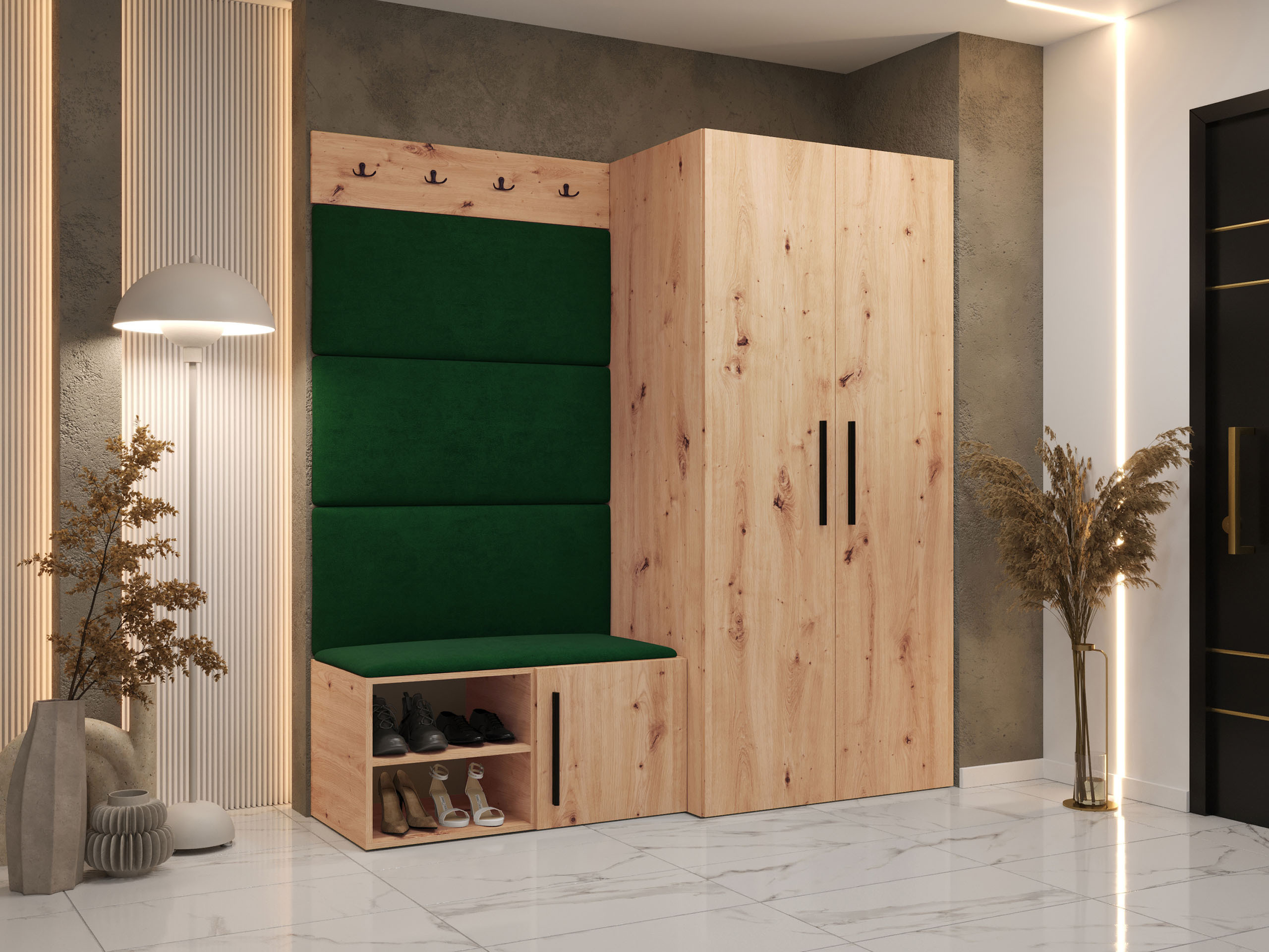 Комплект за антре Nitos I (Artisan дъб)