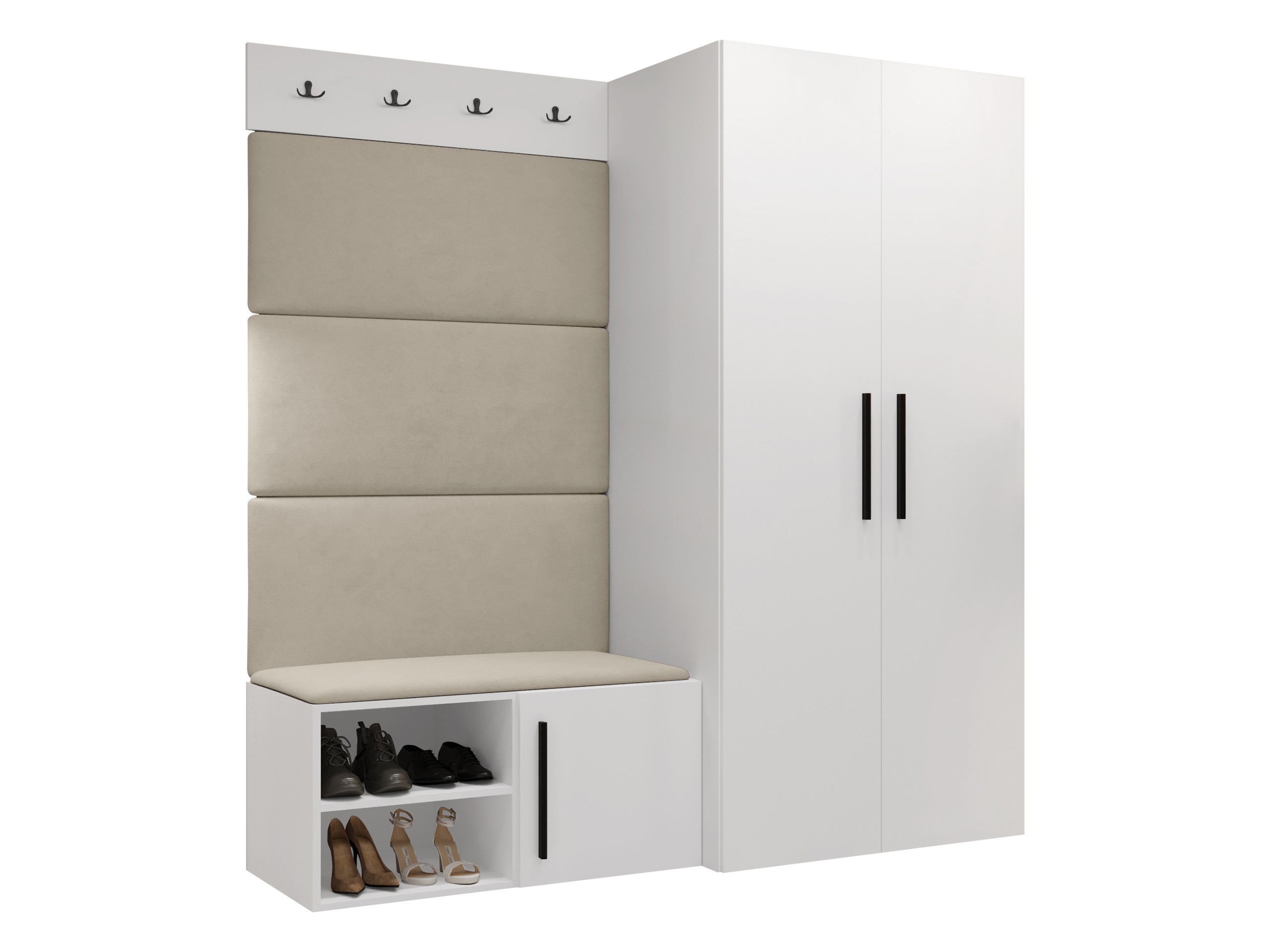 Комплект за антре Nitos I (Бял)