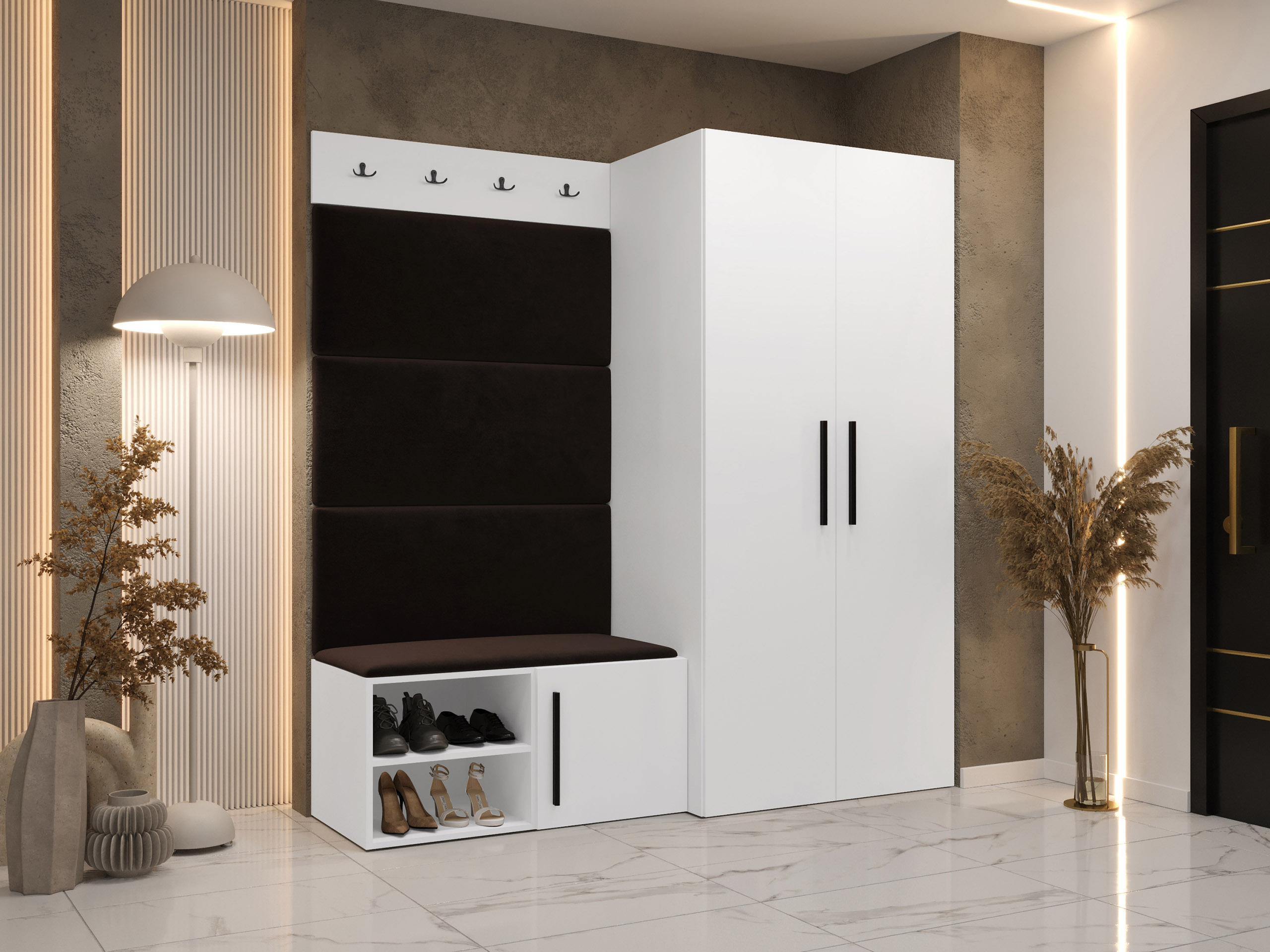 Комплект за антре Nitos I (Бял)