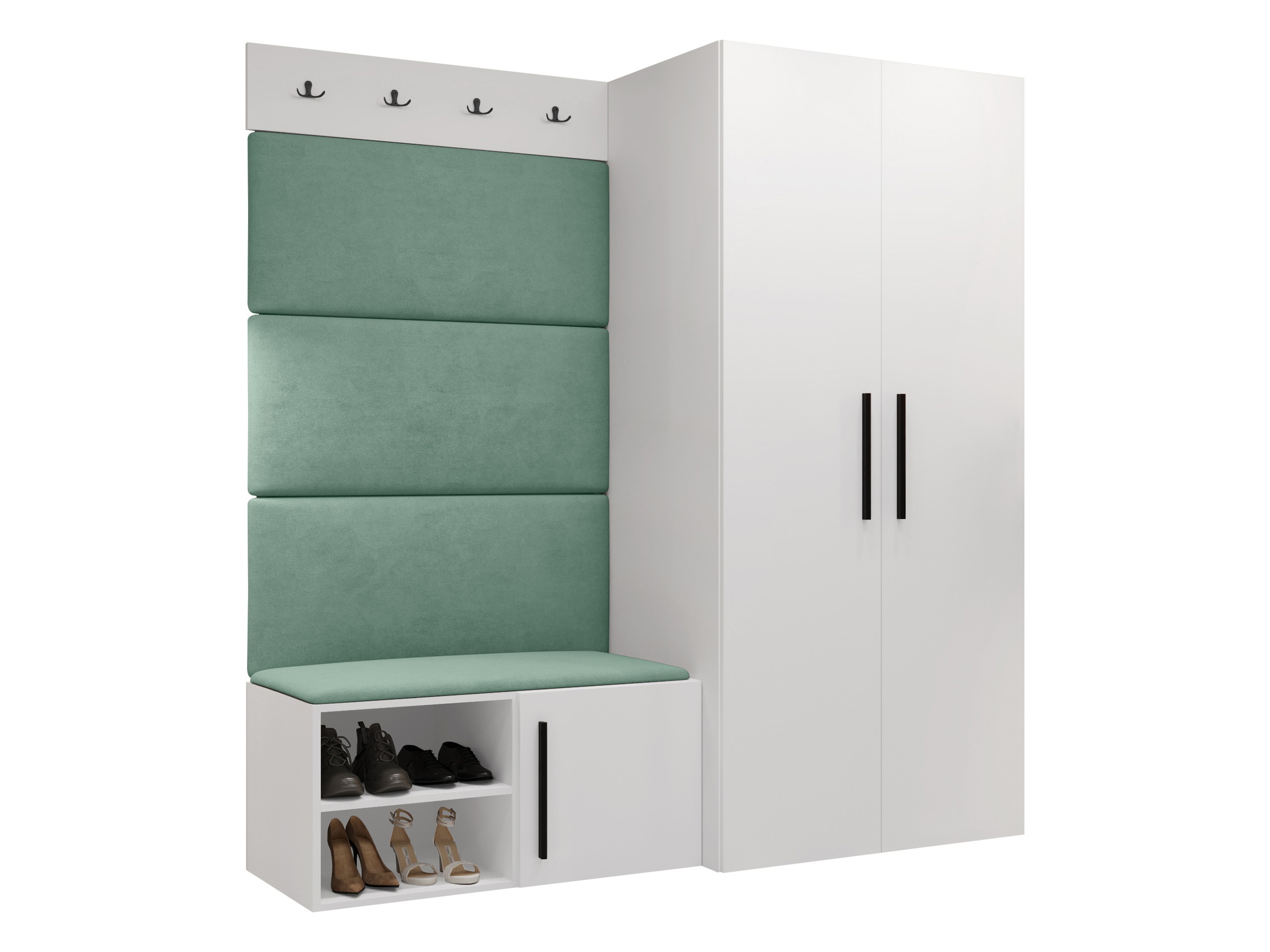 Комплект за антре Nitos I (Бял)