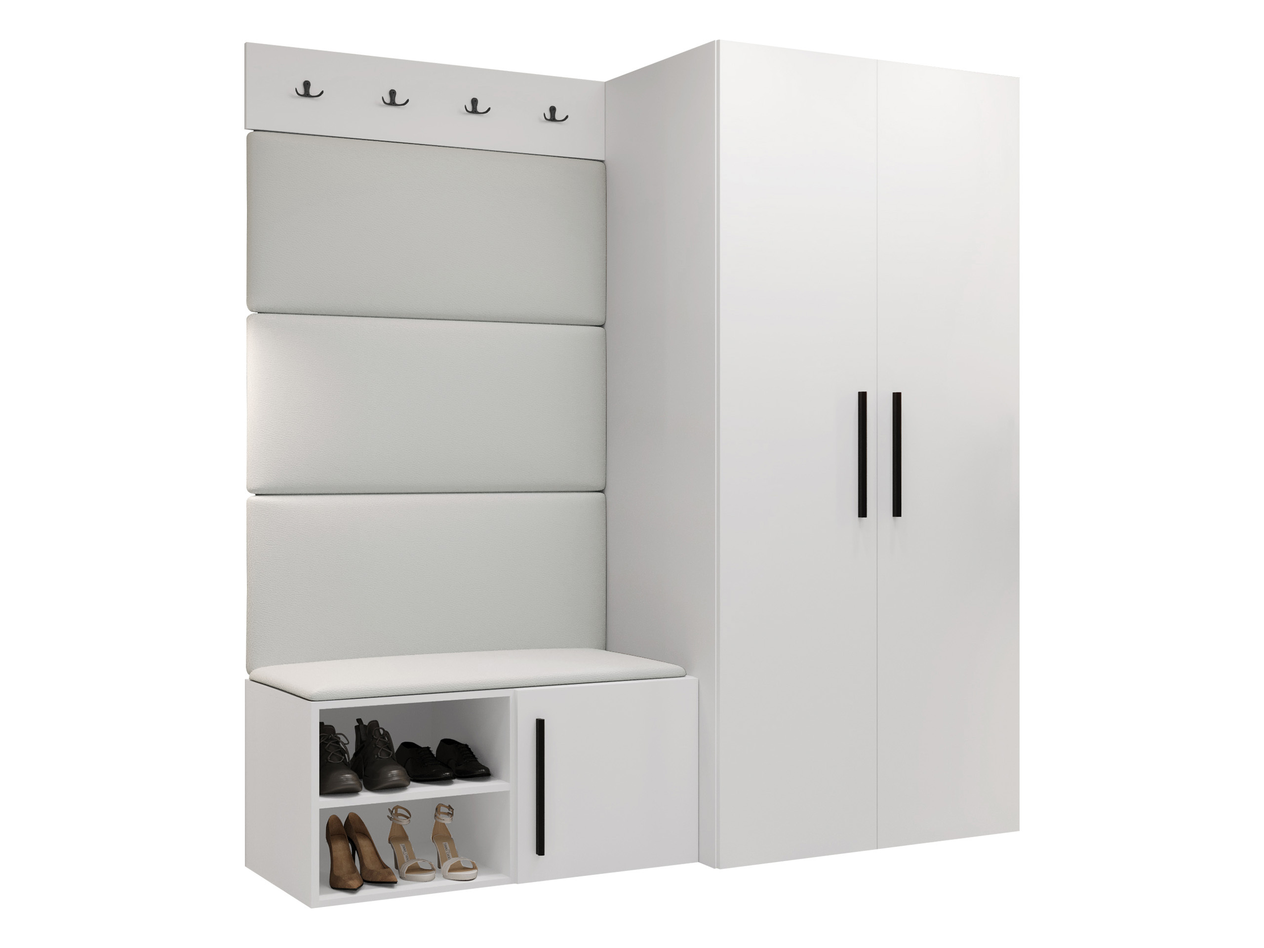 Комплект за антре Nitos I (Бял)