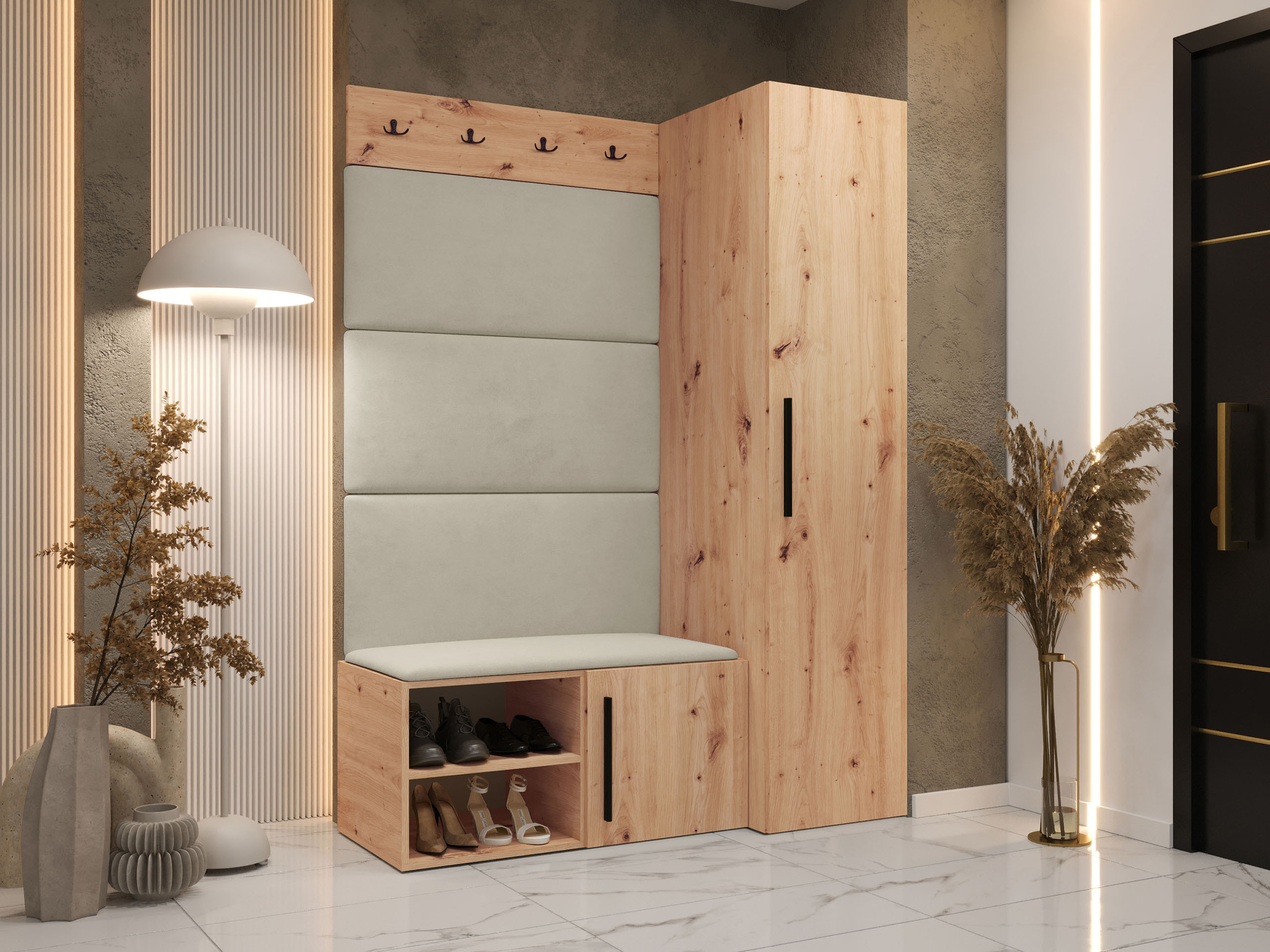 Комплект за антре Nitos II (Artisan дъб)