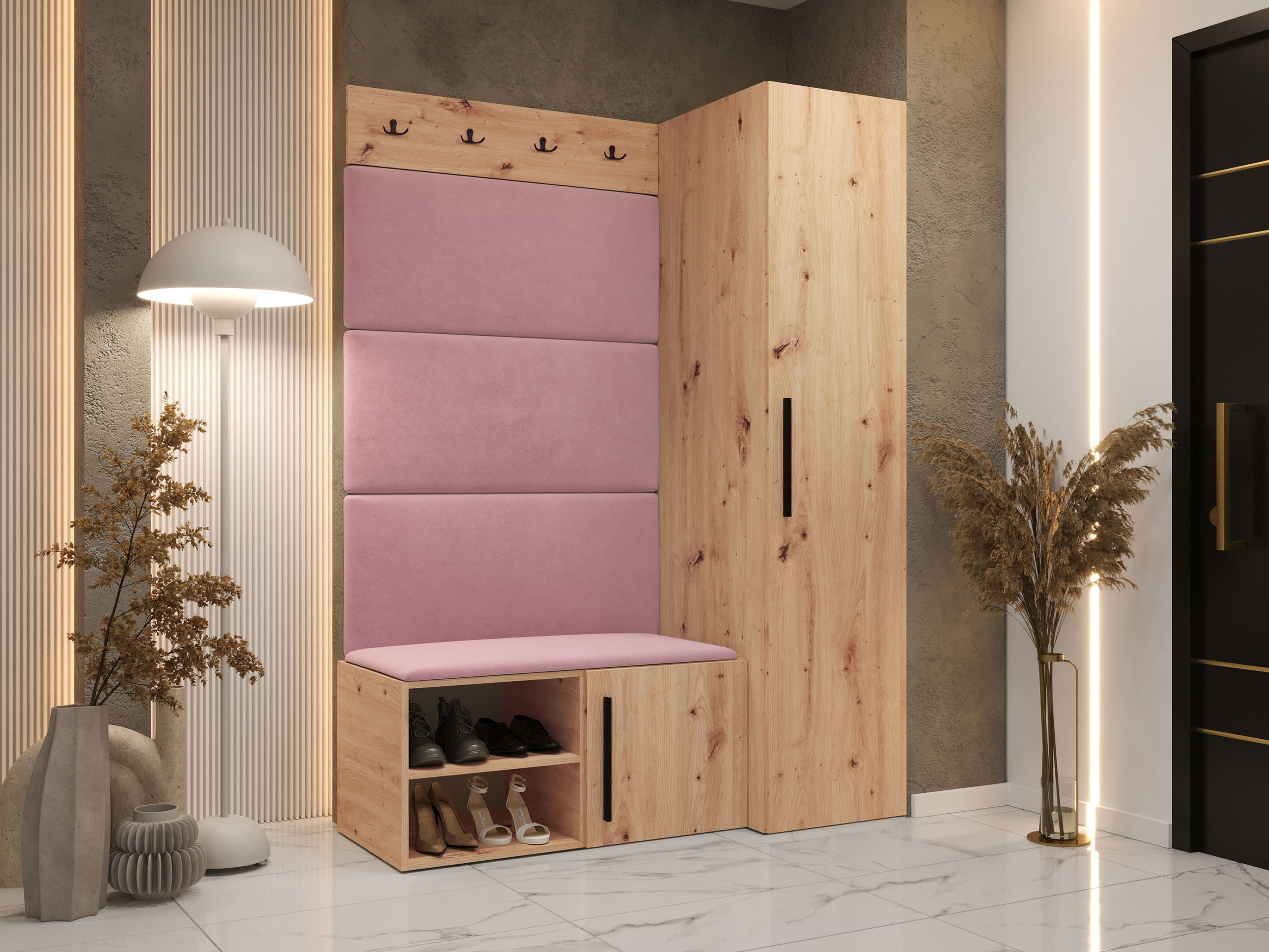 Комплект за антре Nitos II (Artisan дъб)