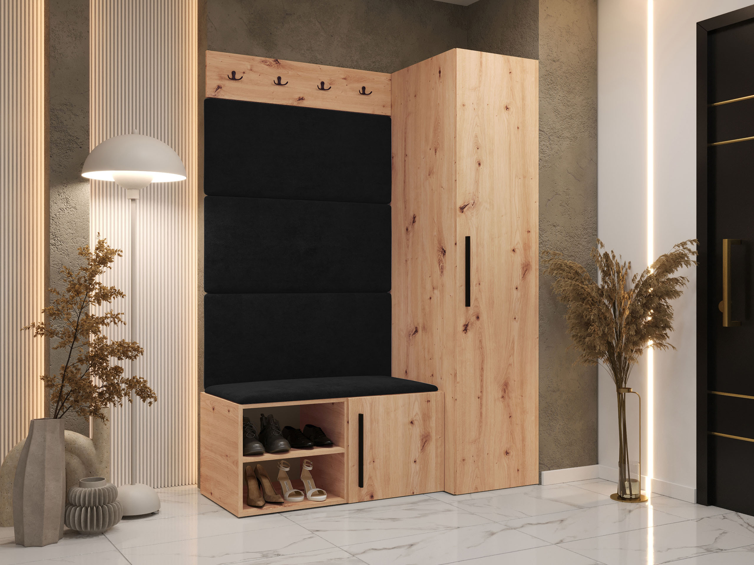 Комплект за антре Nitos II (Artisan дъб)