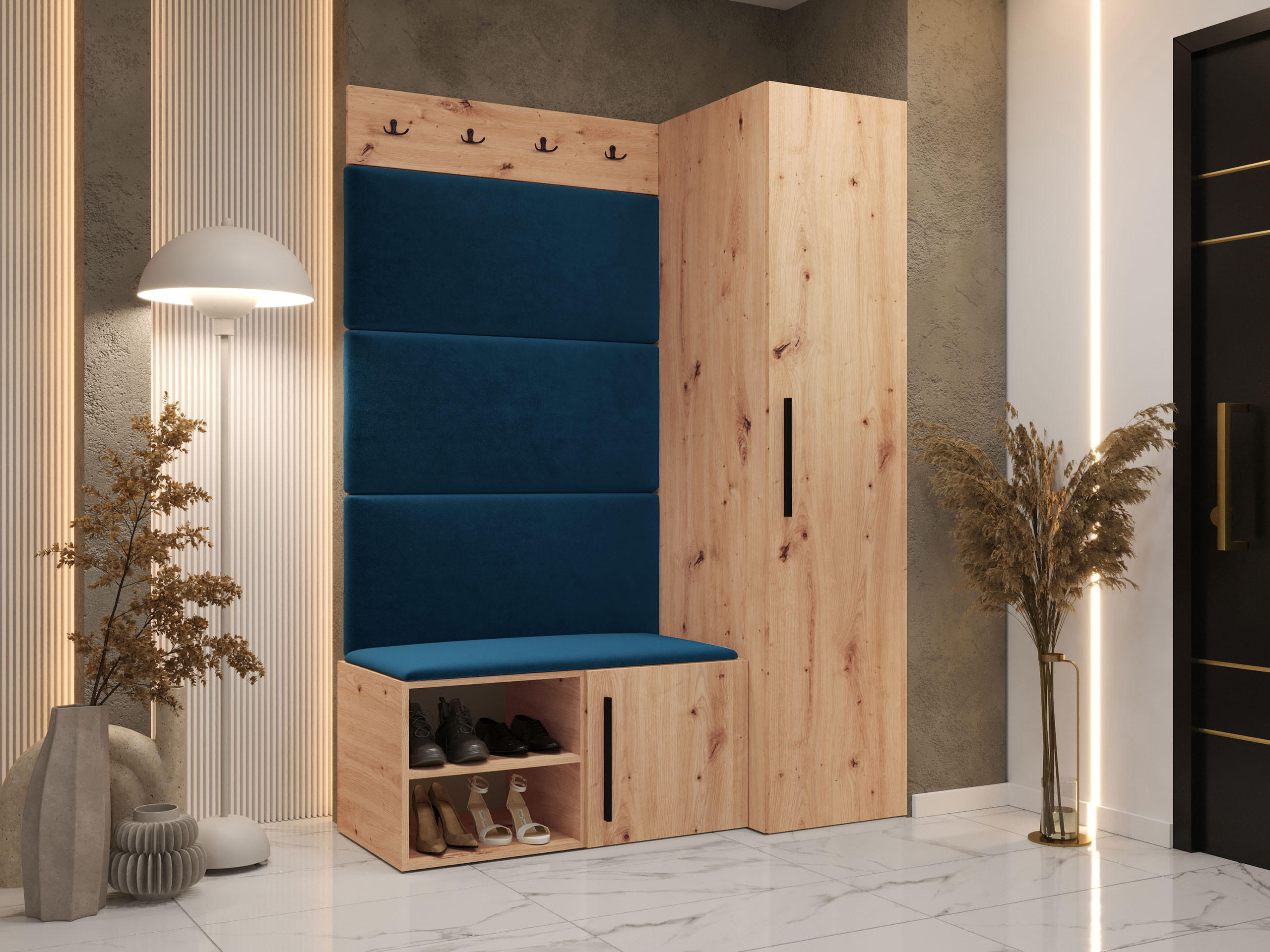Комплект за антре Nitos II (Artisan дъб)
