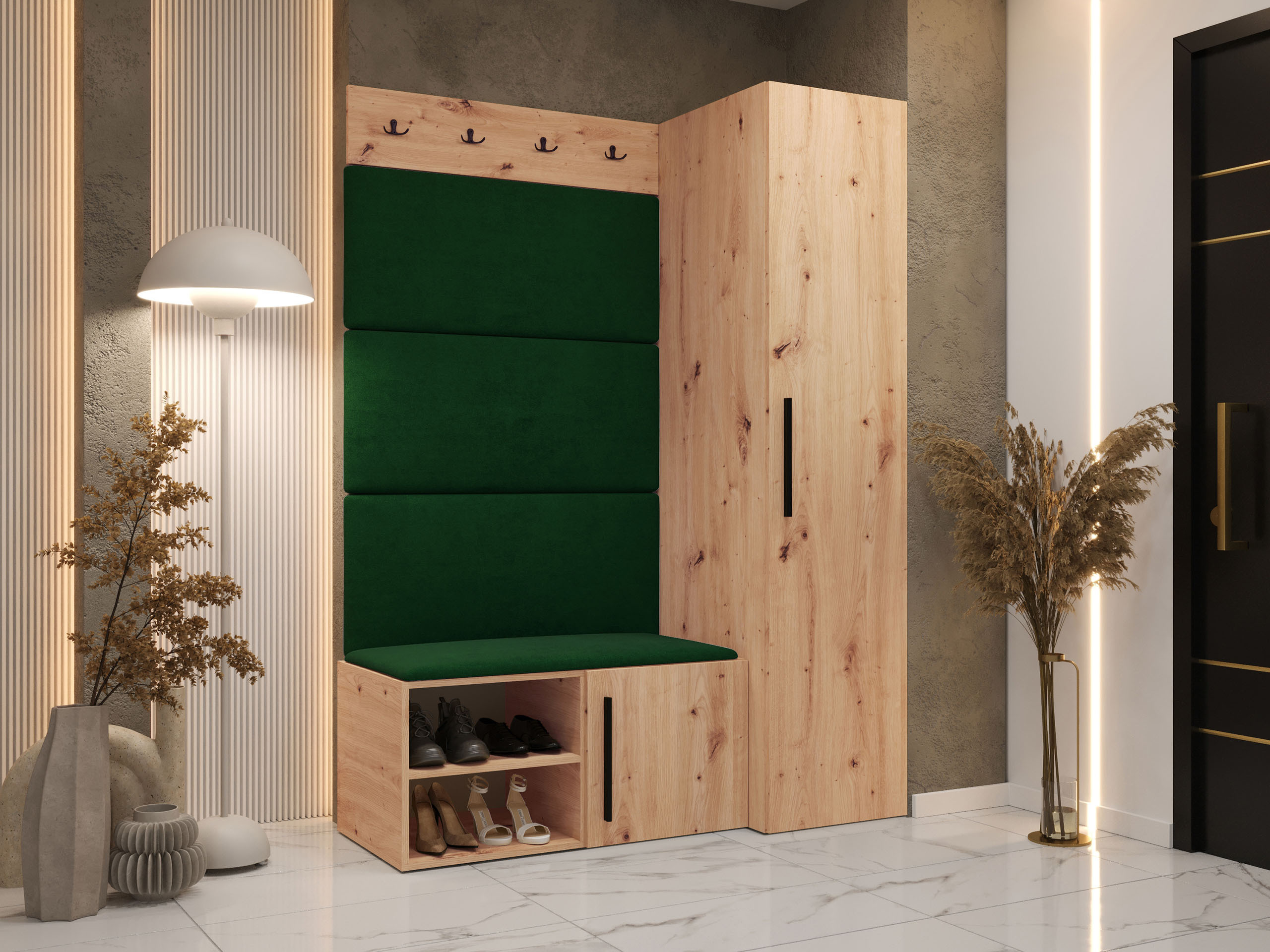 Комплект за антре Nitos II (Artisan дъб)