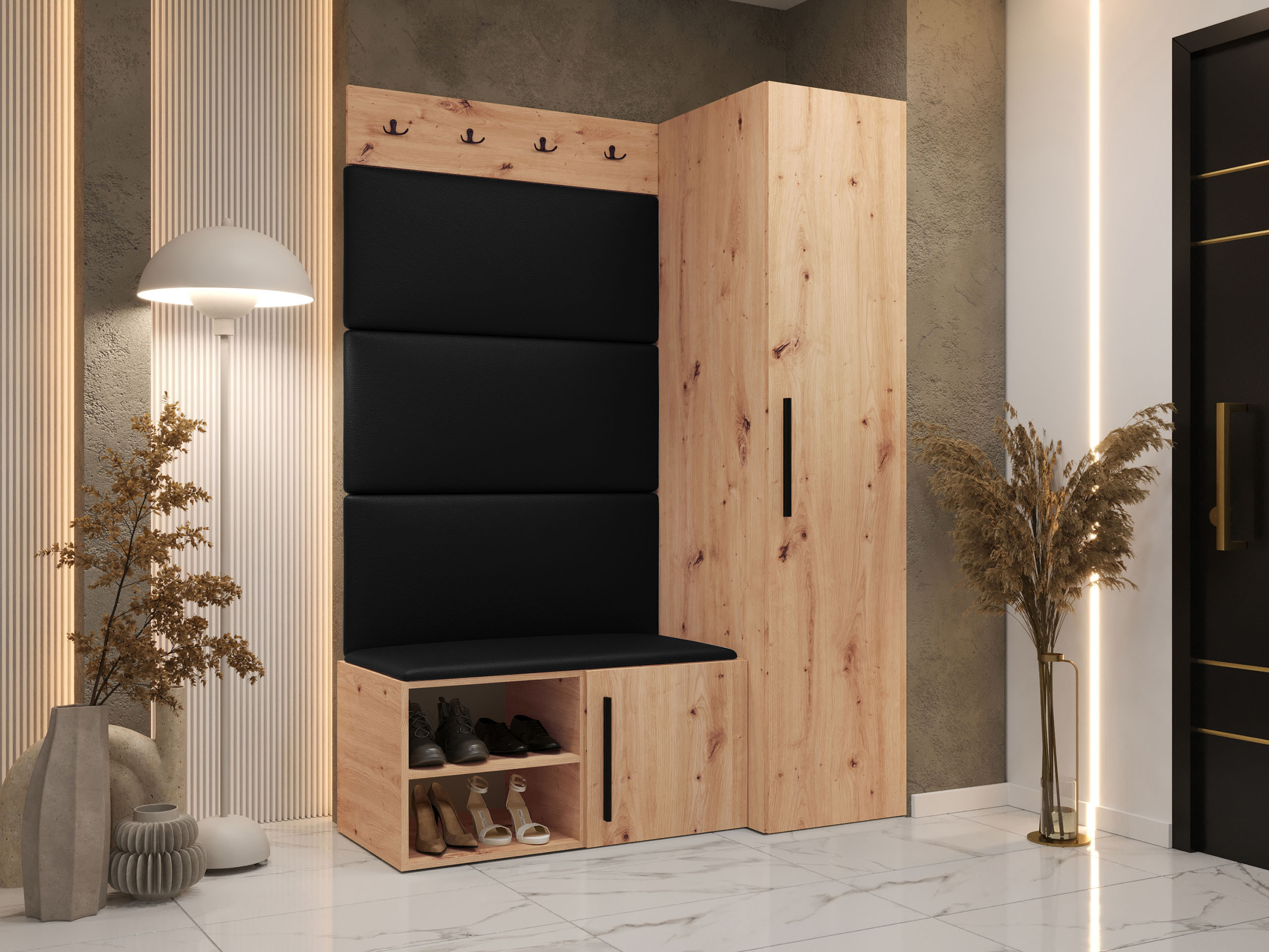 Комплект за антре Nitos II (Artisan дъб)