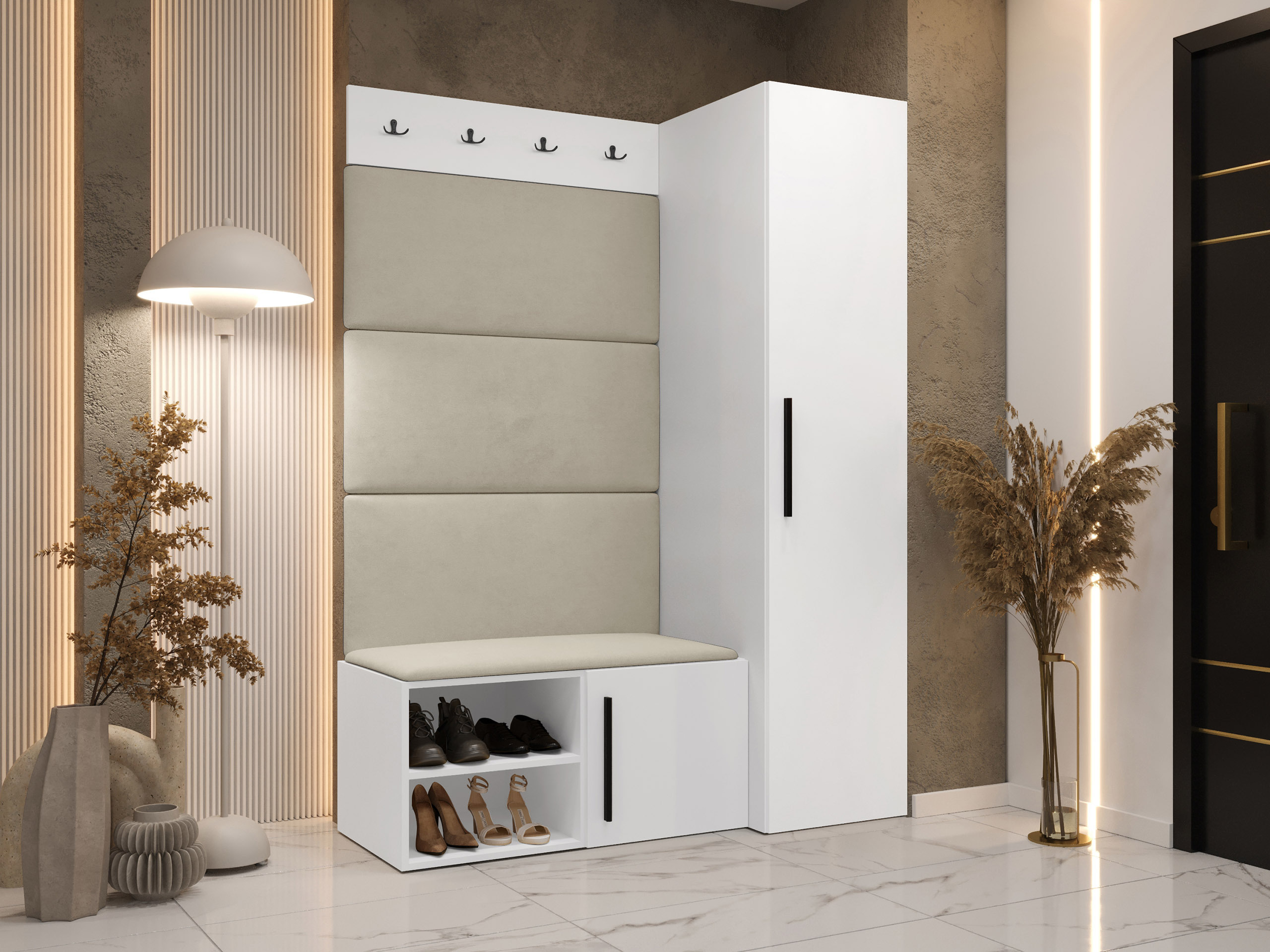 Комплект за антре Nitos II (Бял)