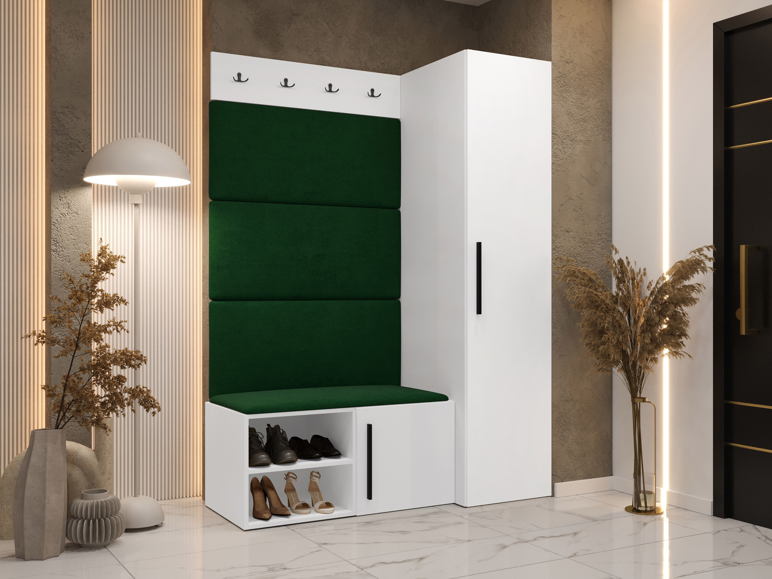 Комплект за антре Nitos II (Бял)