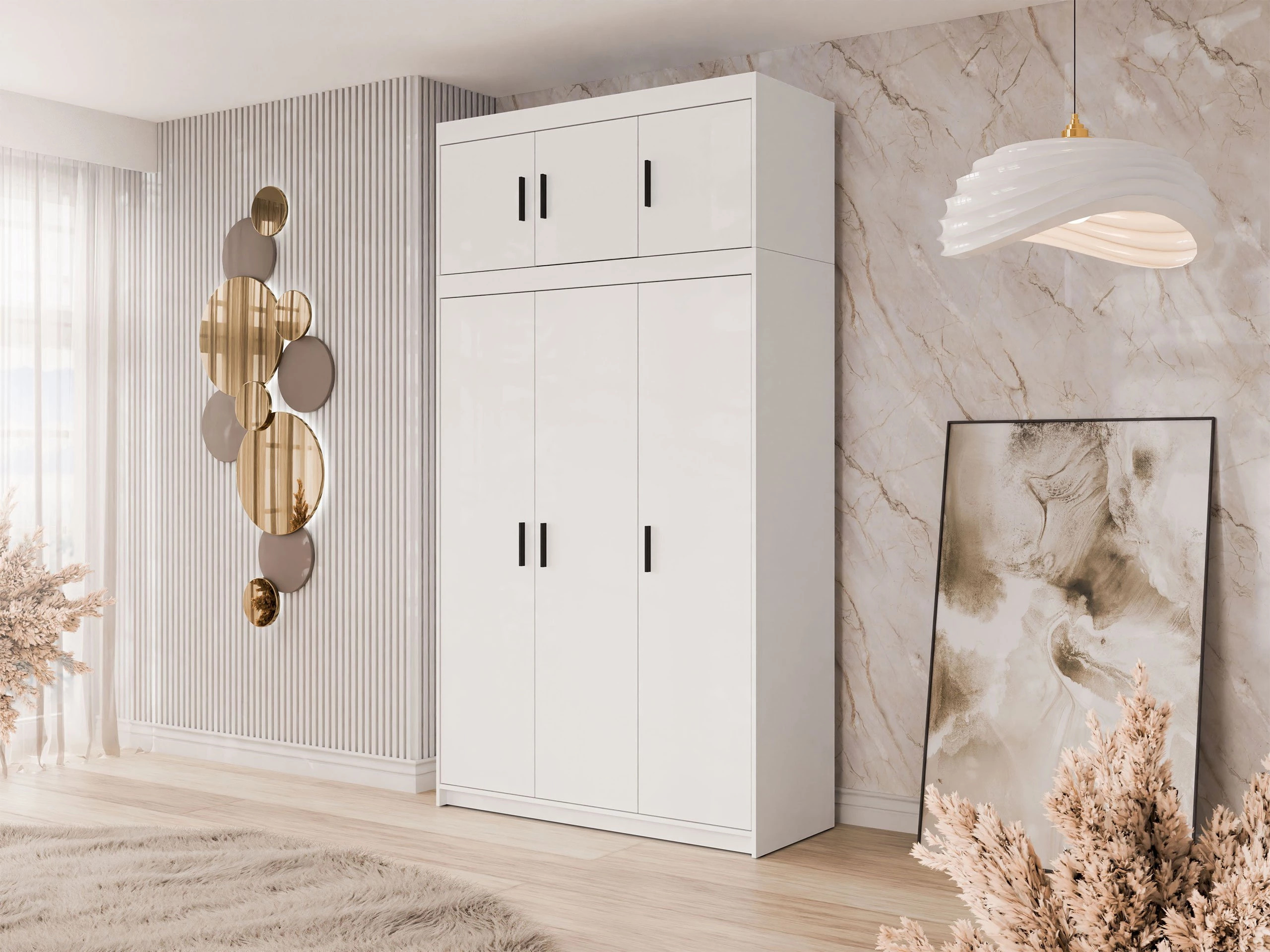 Гардероб Novduni 104 (Бял)