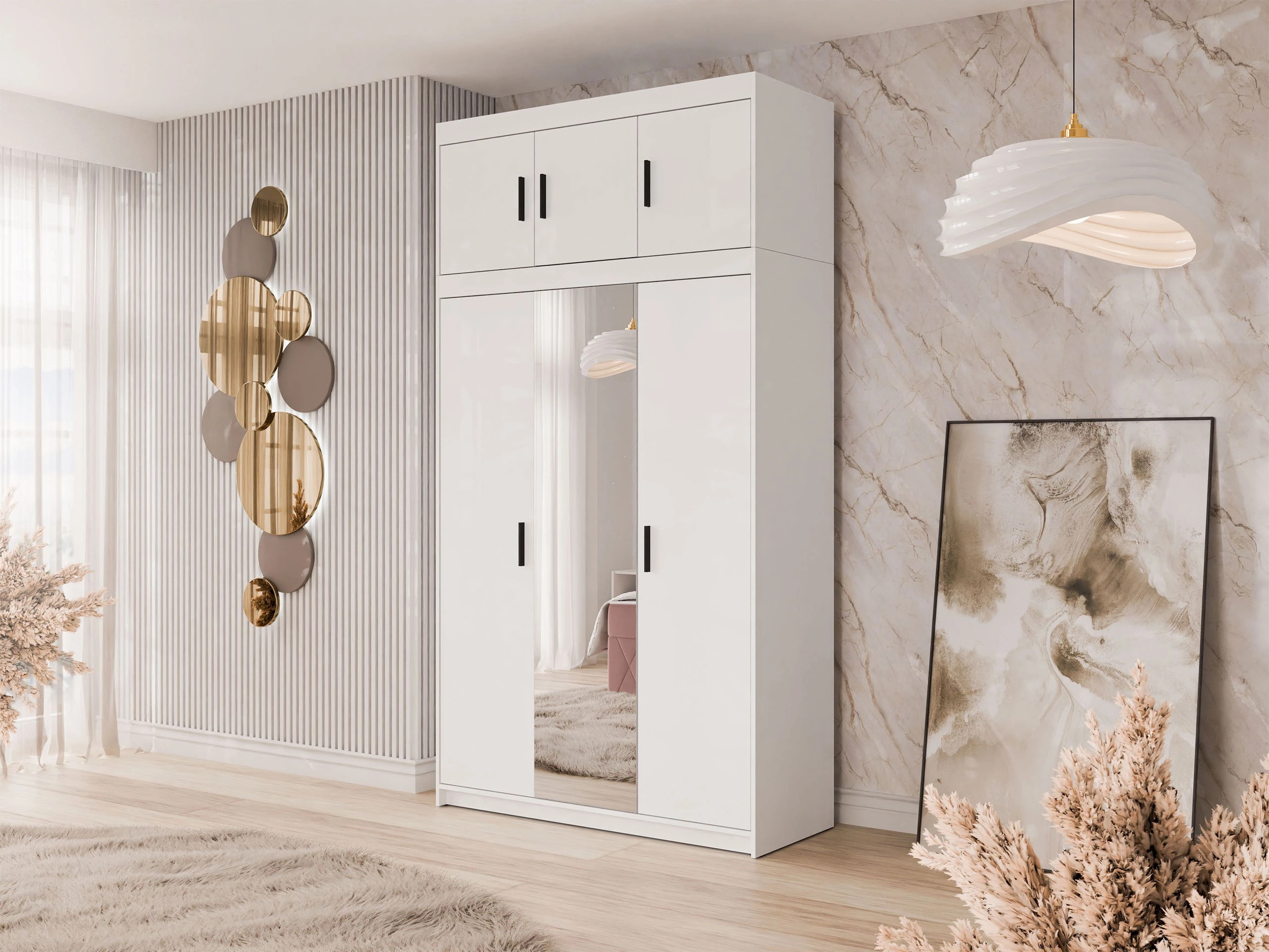 Гардероб Novduni 105 (Бял)