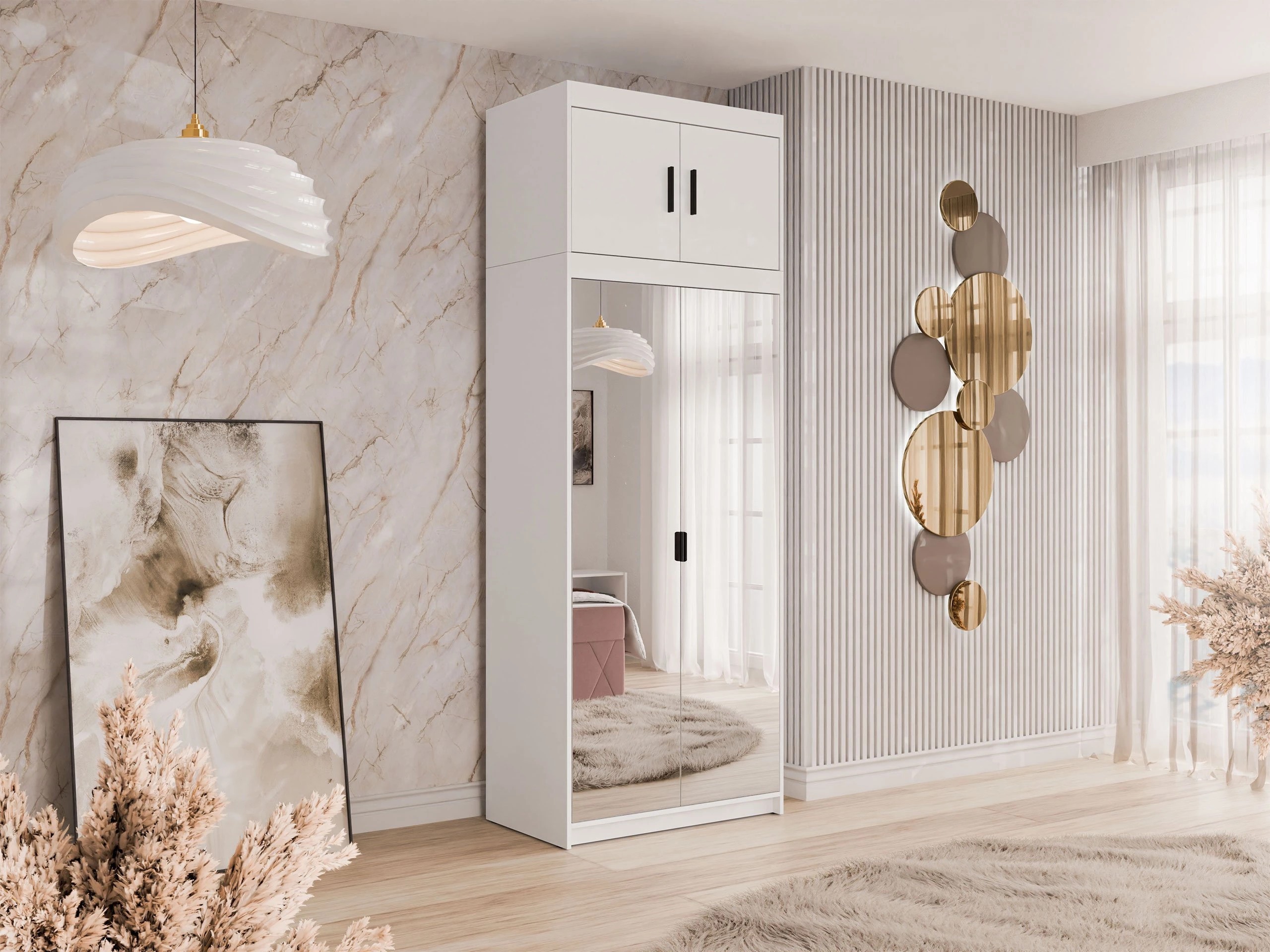 Гардероб Novduni 119 (Бял)