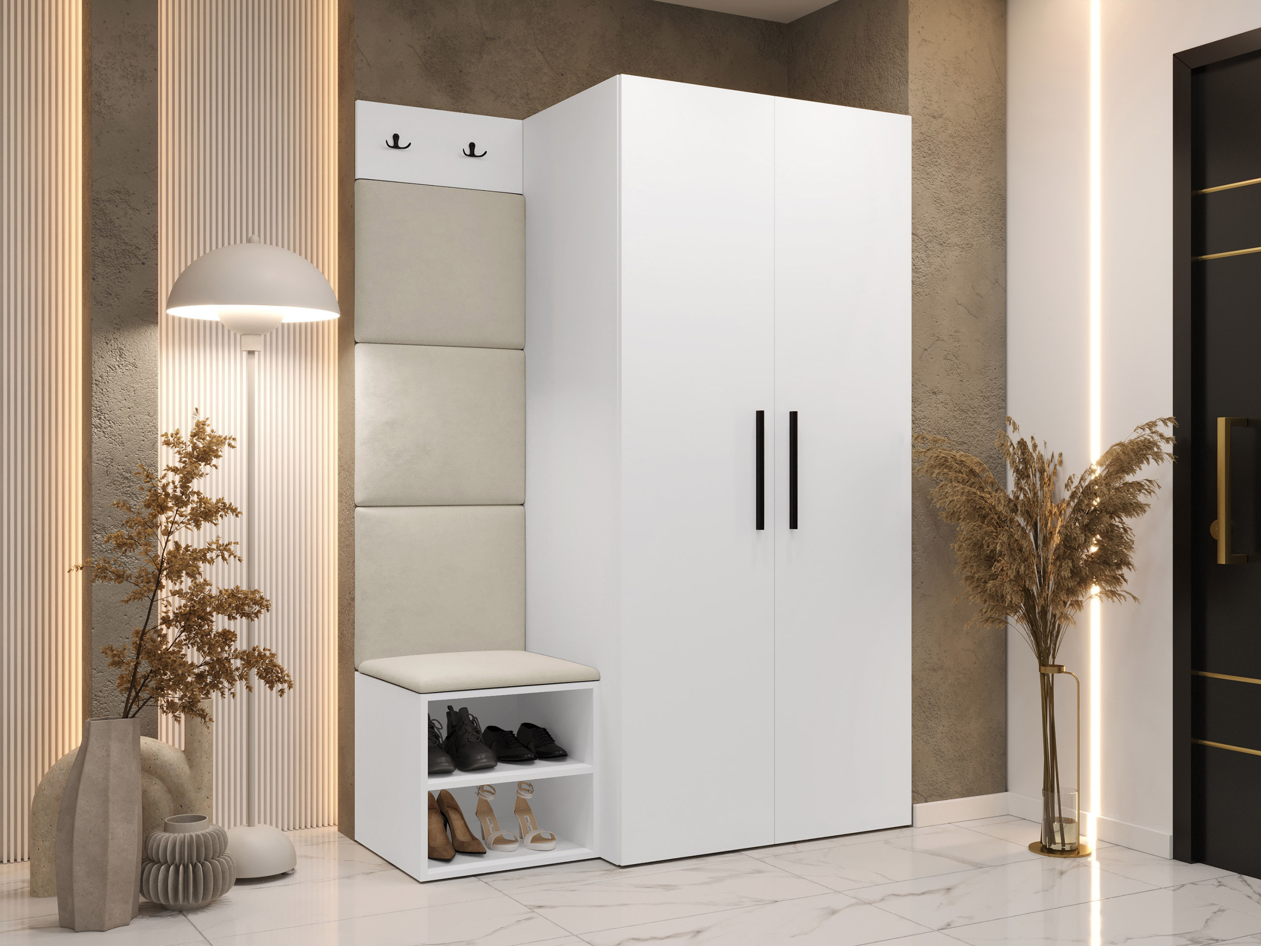 Комплект за антре Hartford 523 (Бял)