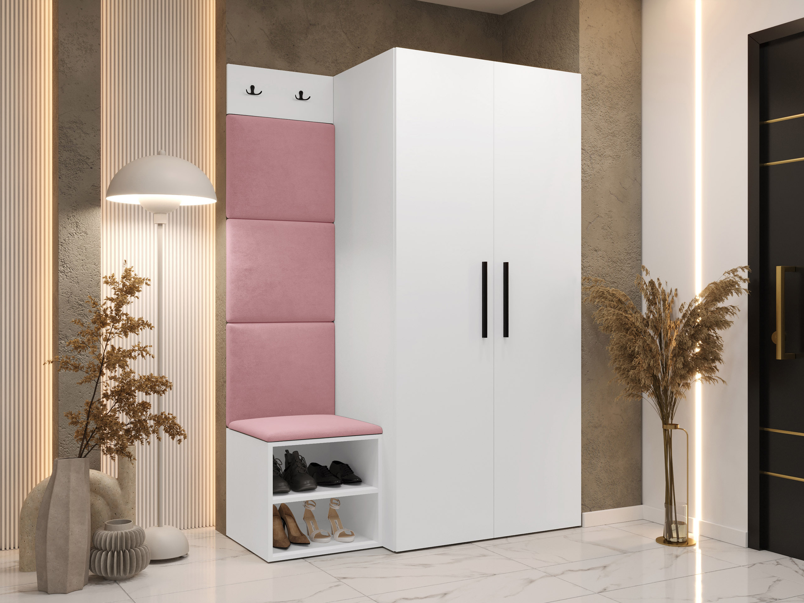 Комплект за антре Hartford 523 (Бял)