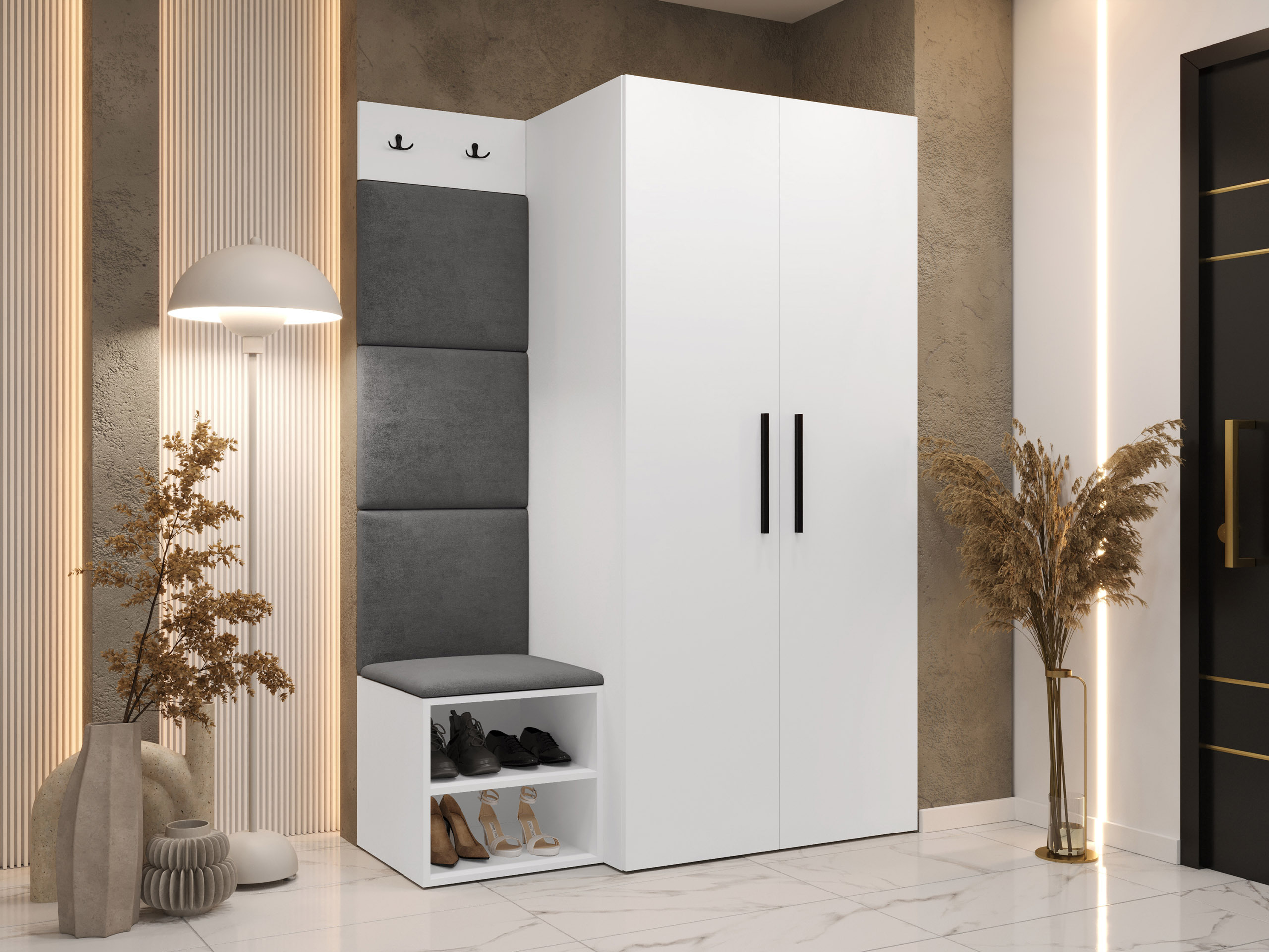 Комплект за антре Hartford 523 (Бял)