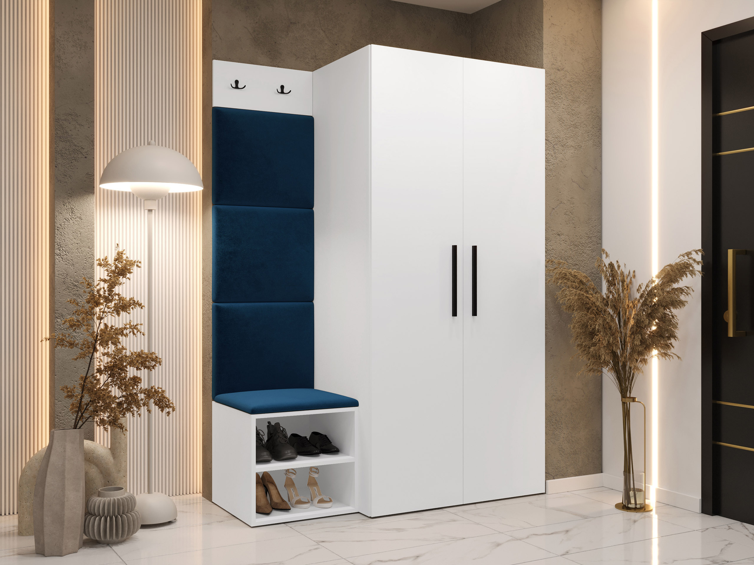 Комплект за антре Hartford 523 (Бял)