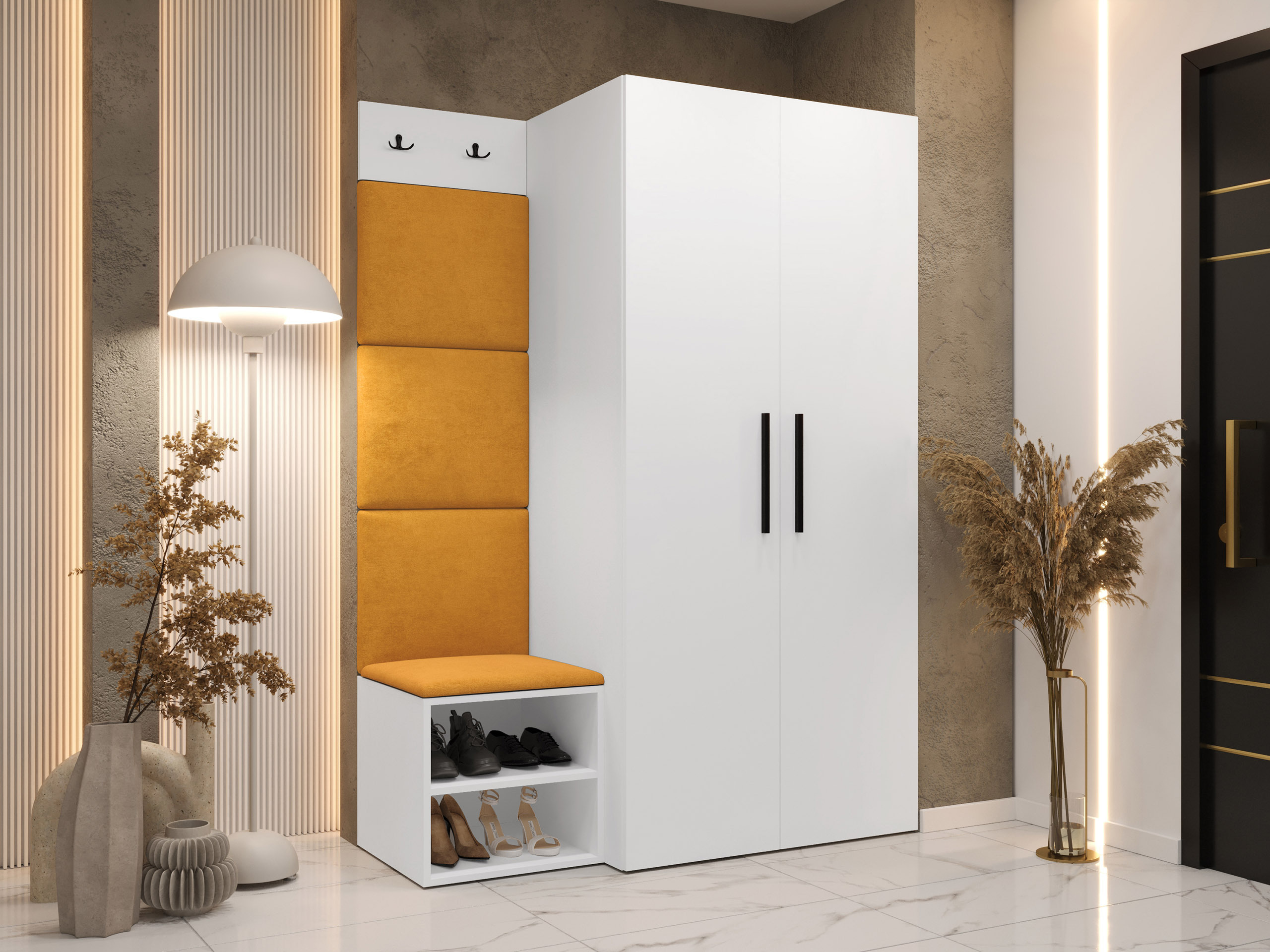 Комплект за антре Hartford 523 (Бял)