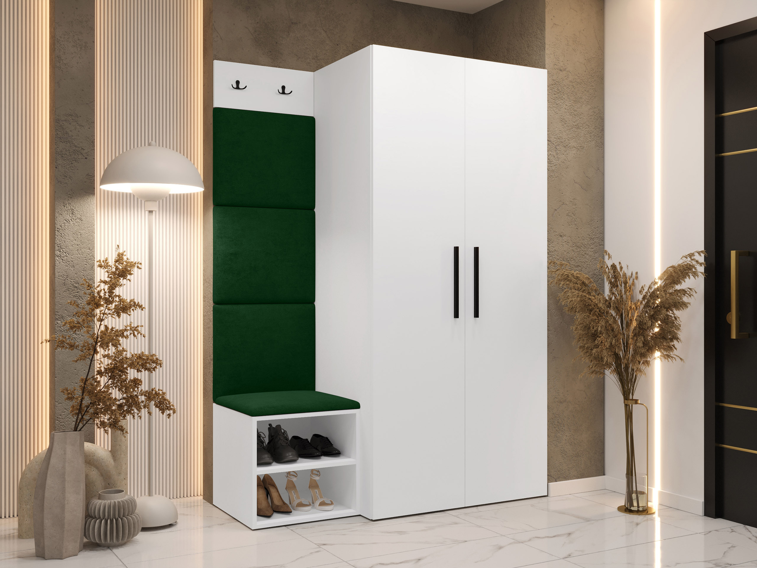 Комплект за антре Hartford 523 (Бял)