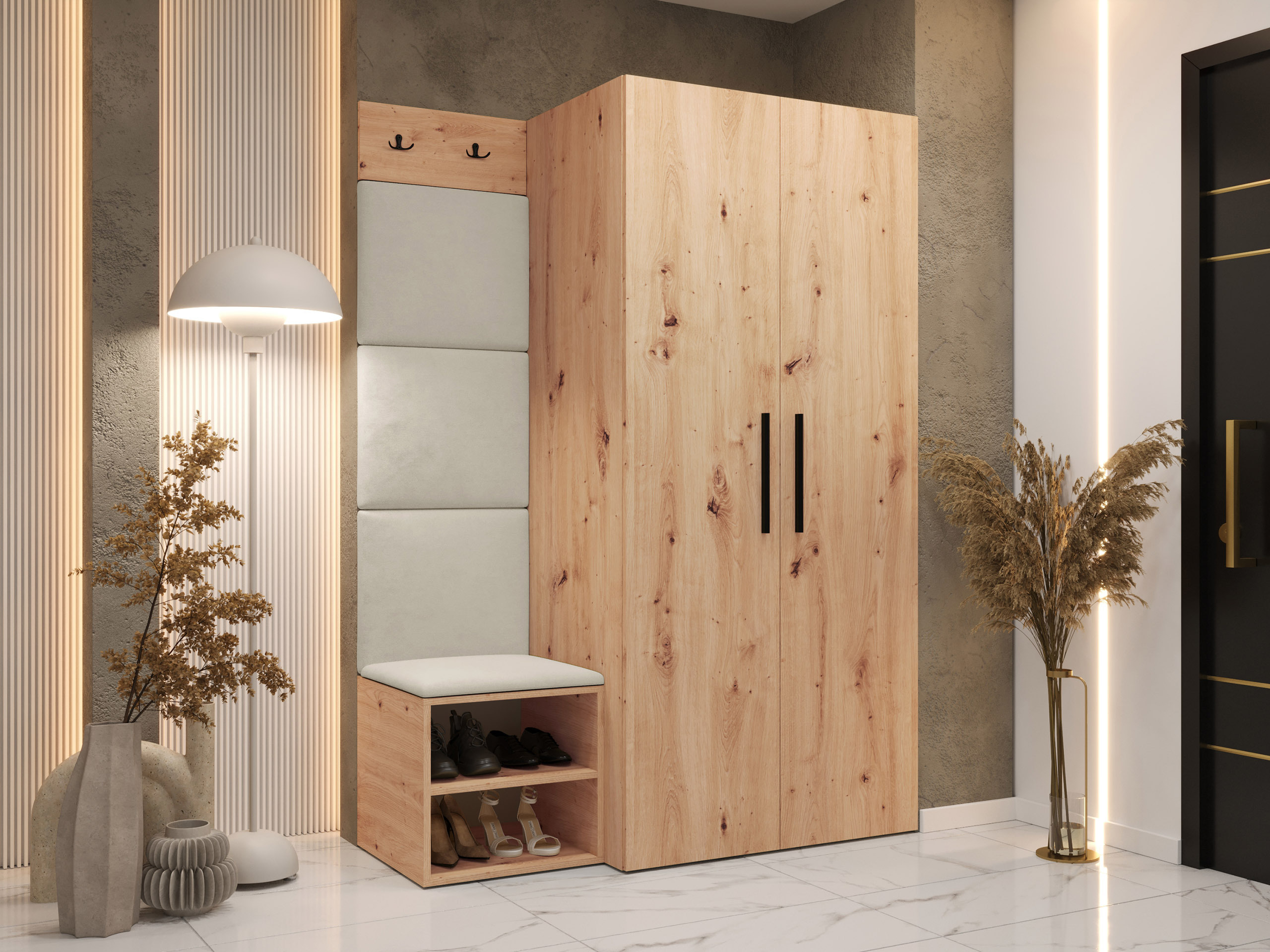 Комплект за антре Nitos IV (Artisan дъб)