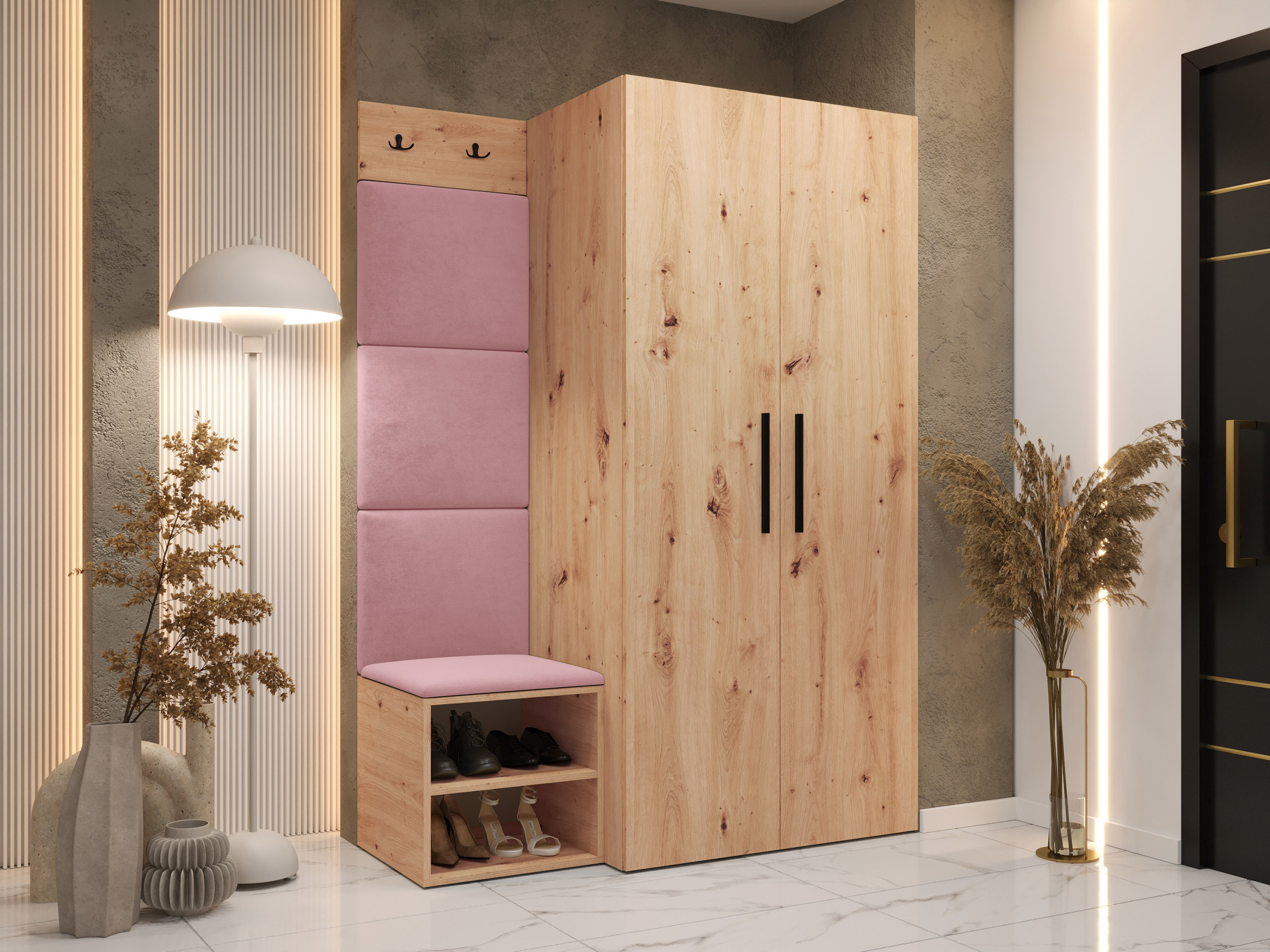 Комплект за антре Nitos IV (Artisan дъб)