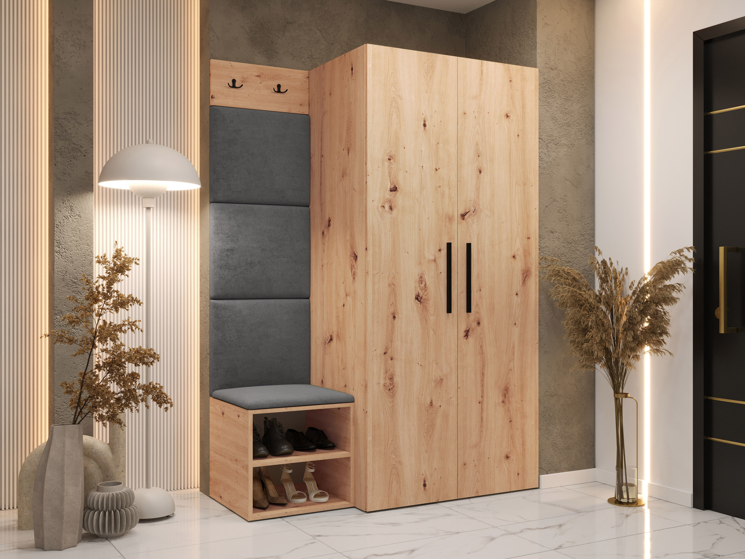 Комплект за антре Nitos IV (Artisan дъб)