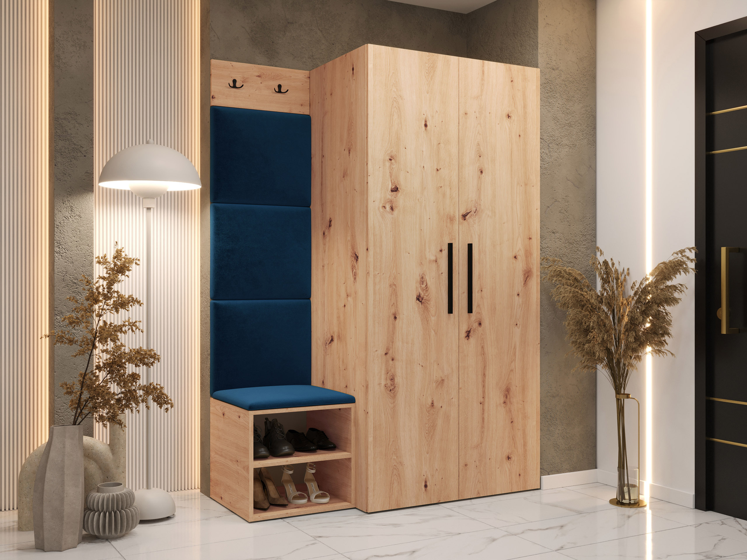 Комплект за антре Nitos IV (Artisan дъб)