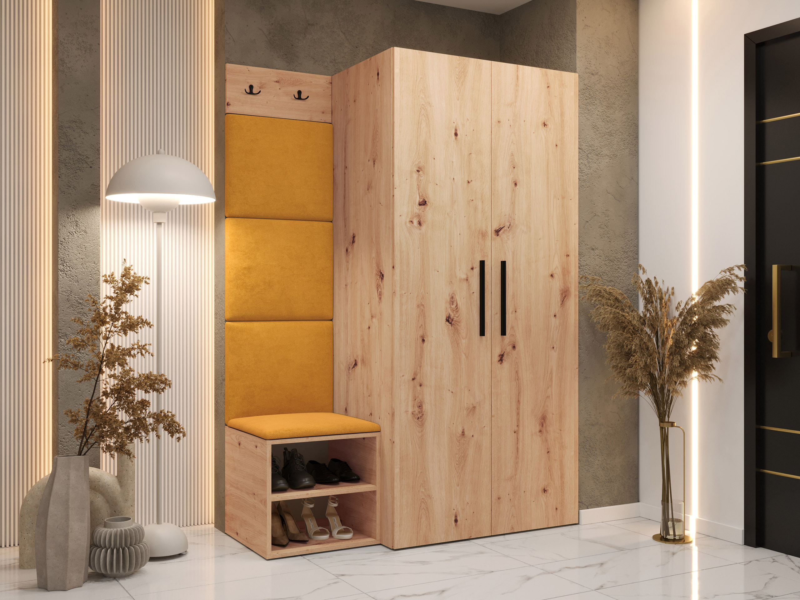 Комплект за антре Nitos IV (Artisan дъб)