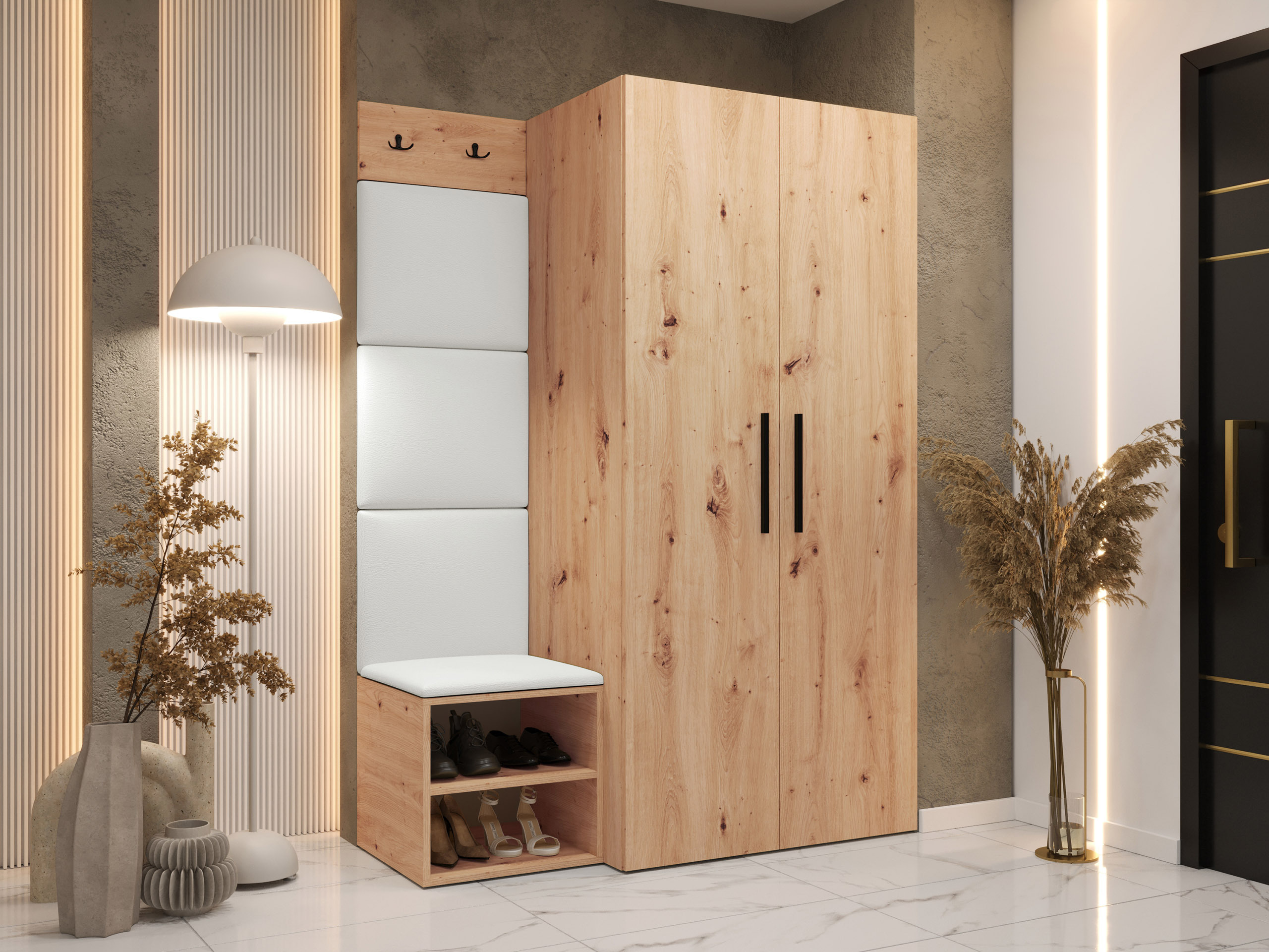 Комплект за антре Nitos IV (Artisan дъб)