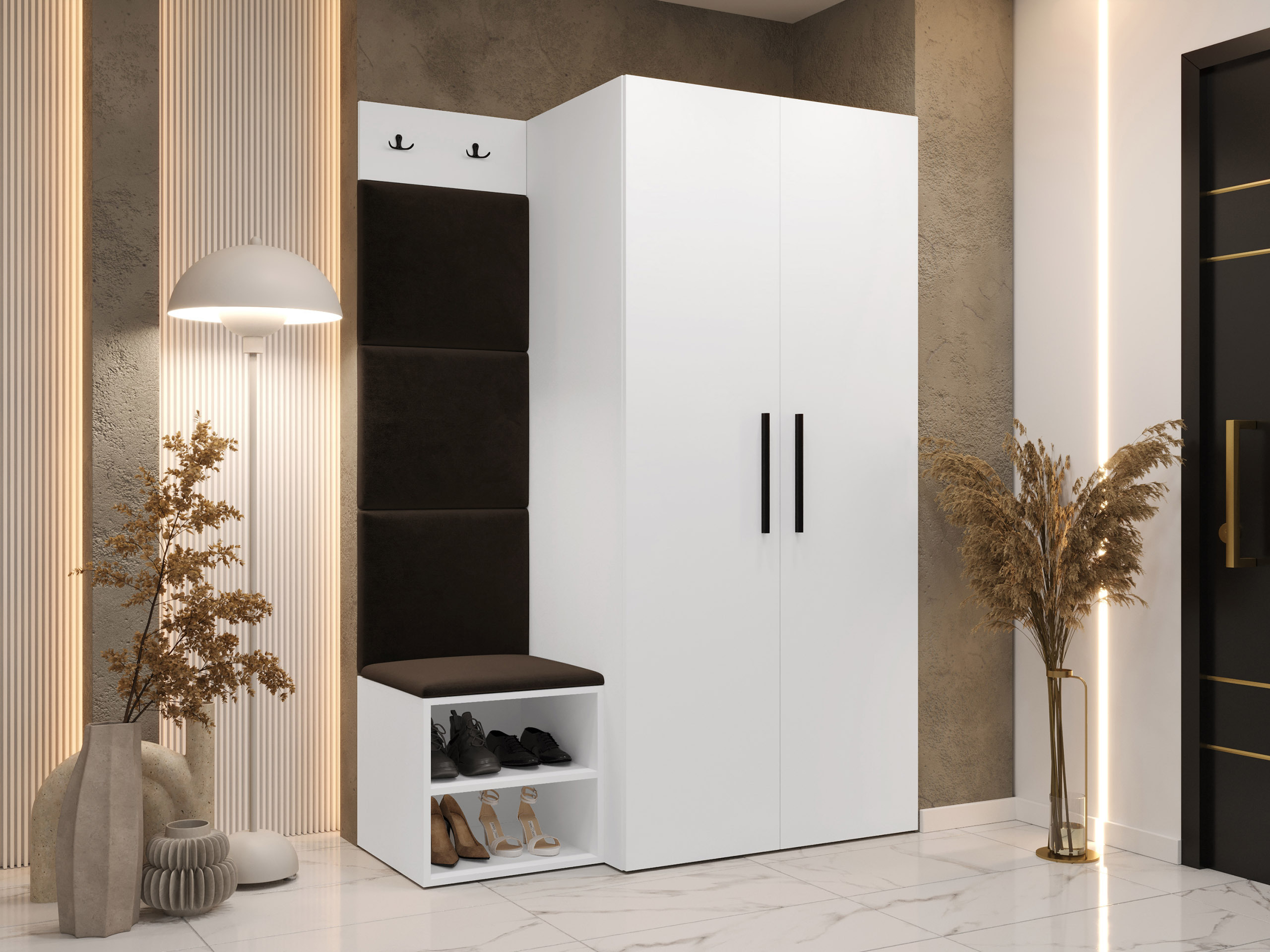 Комплект за антре Nitos IV (Бял)