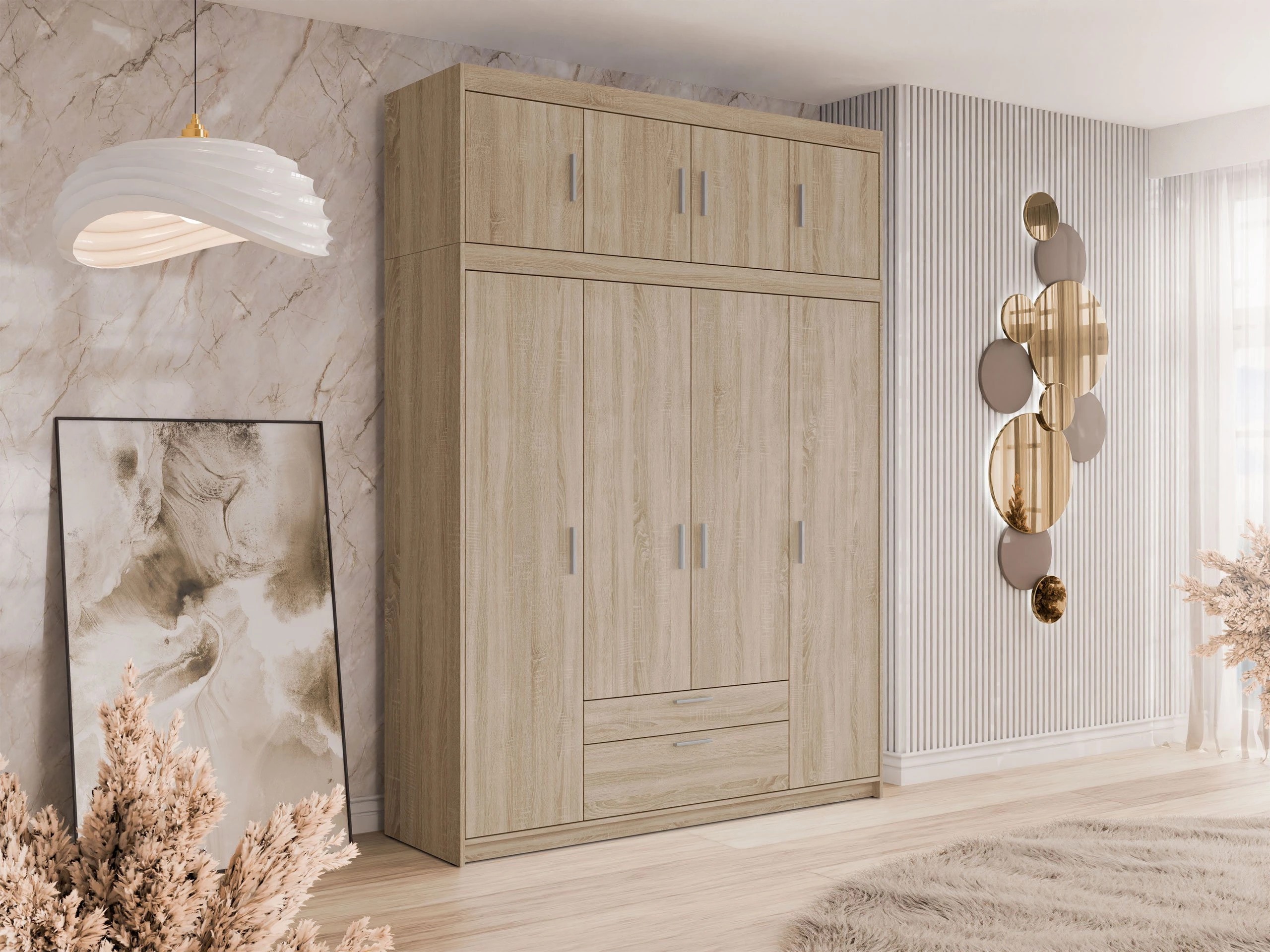 Шкаф Novduni 123 (Сонома дъб)