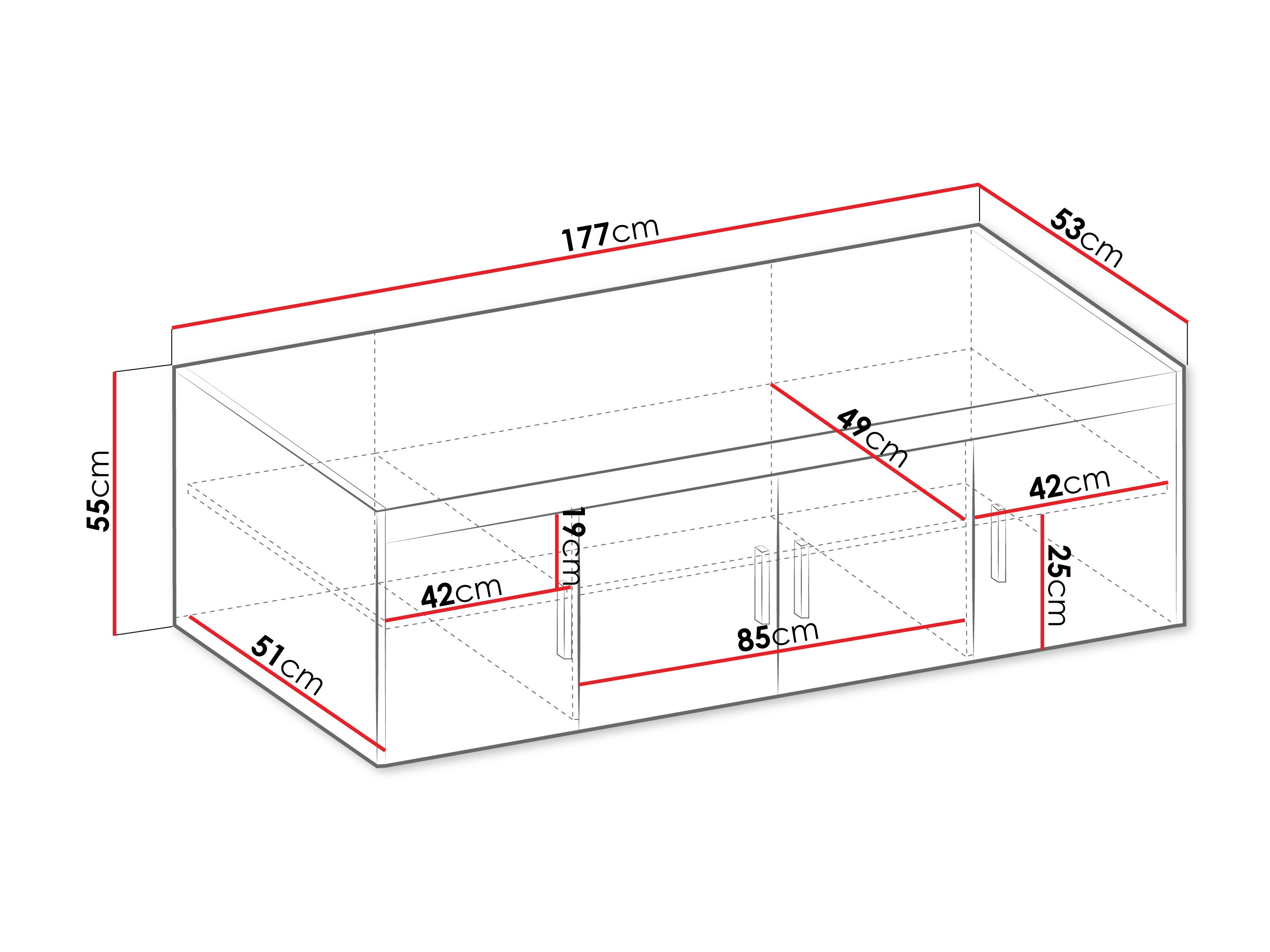Шкаф Novduni 123 (Сонома дъб)