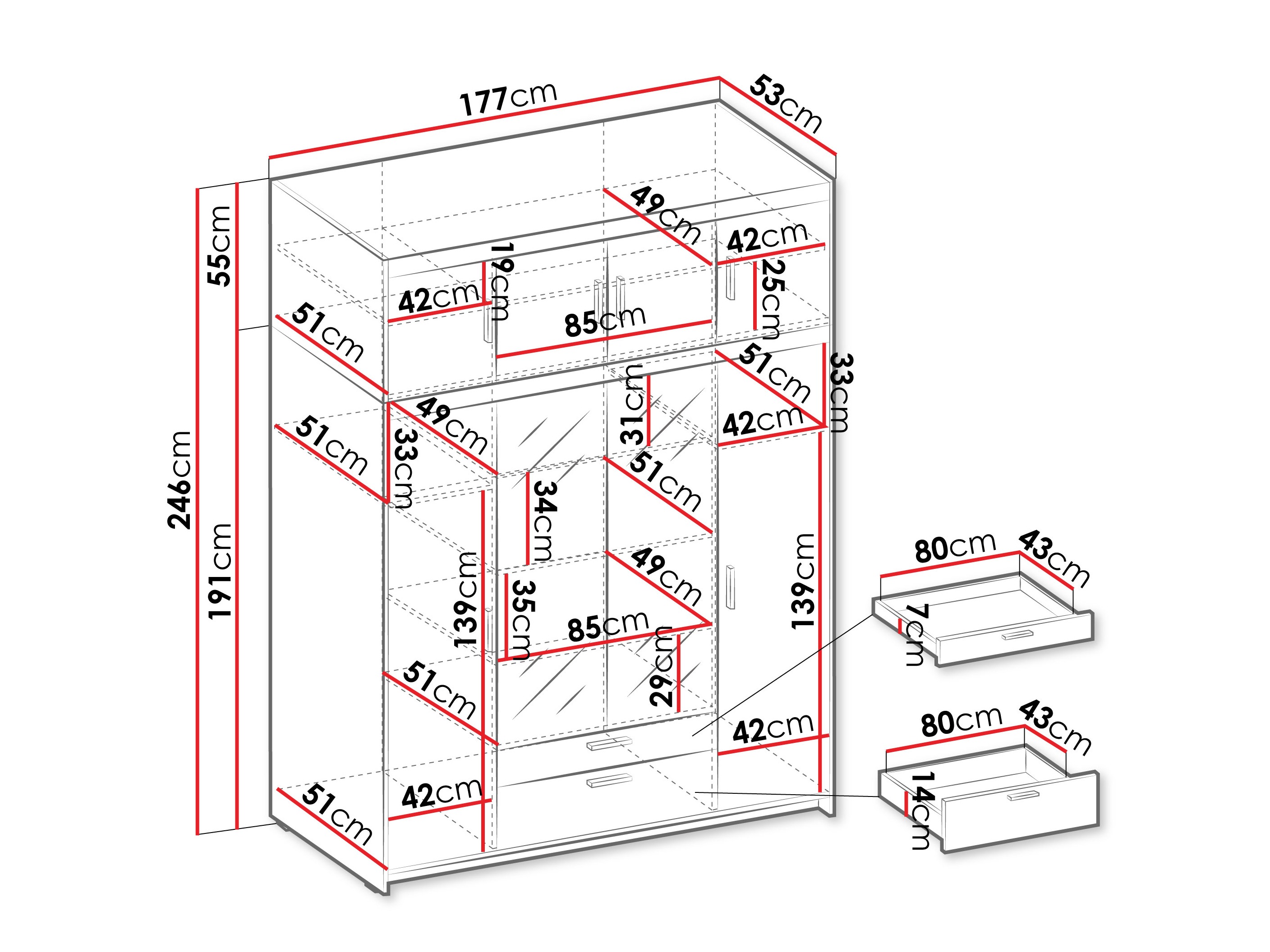 Гардероб Novduni 109 (Бежов)