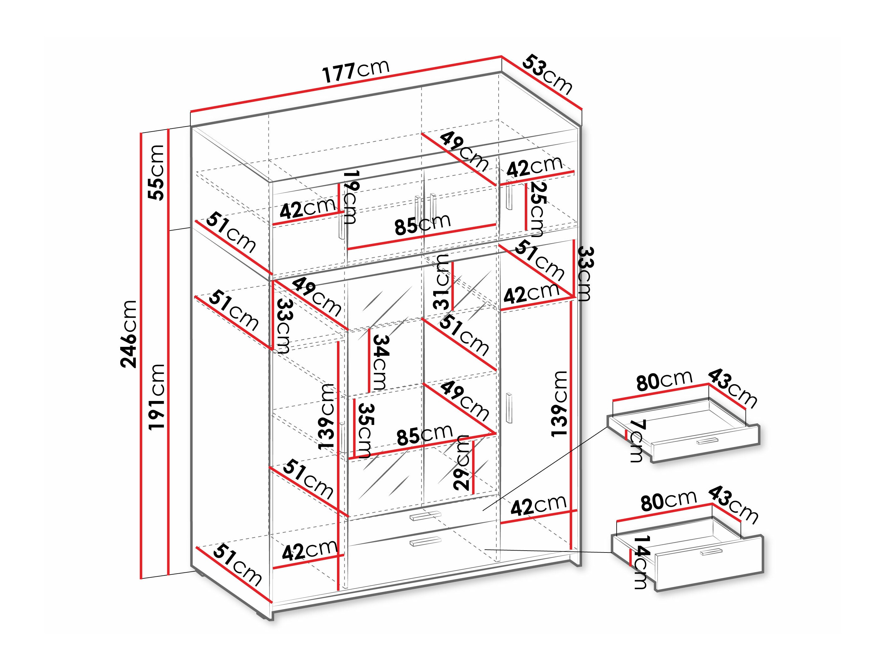 Гардероб Novduni 109 (Сонома дъб)