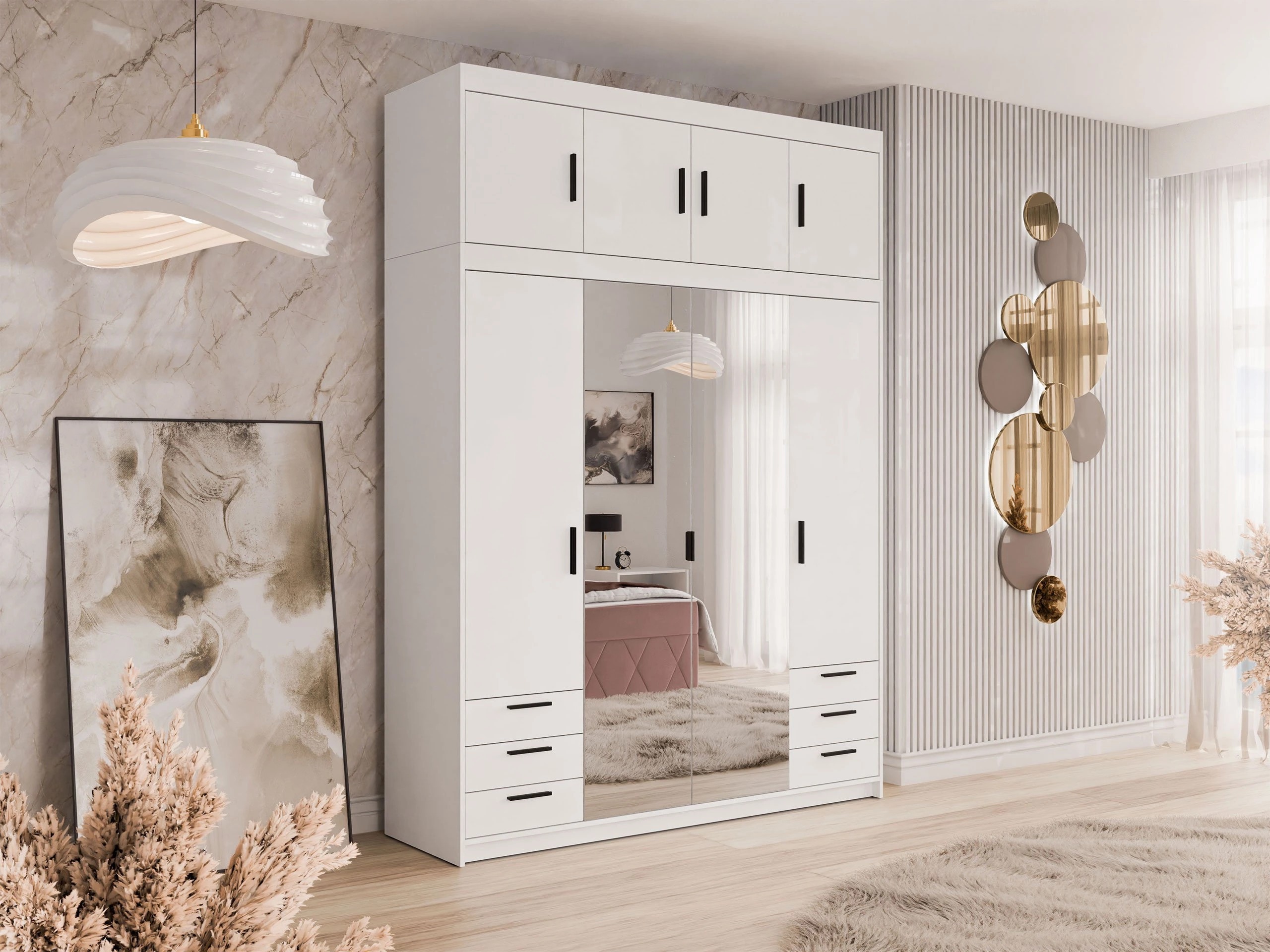 Гардероб Novduni 120 (Бял)