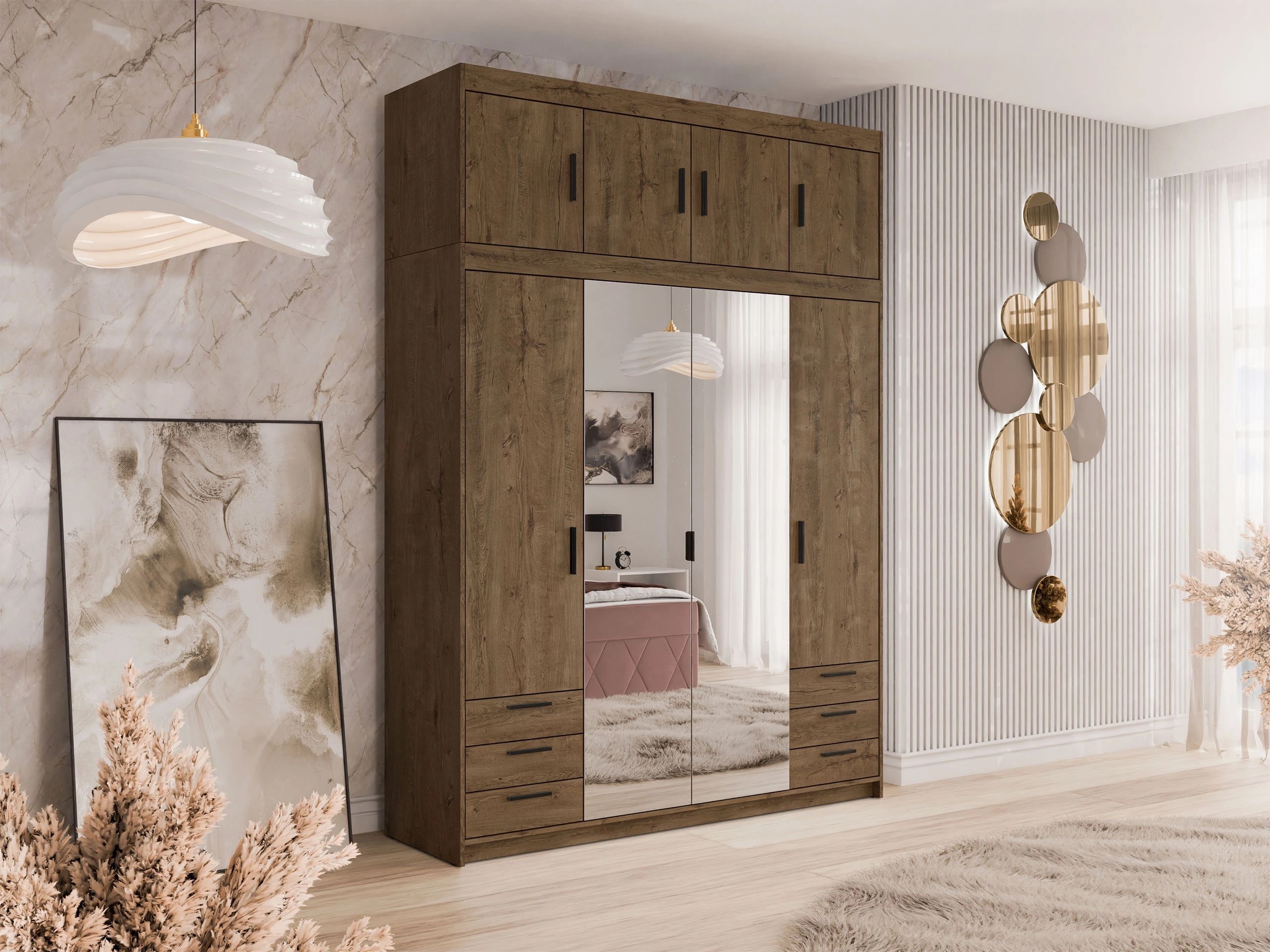 Гардероб Novduni 120 (Дъб левка)