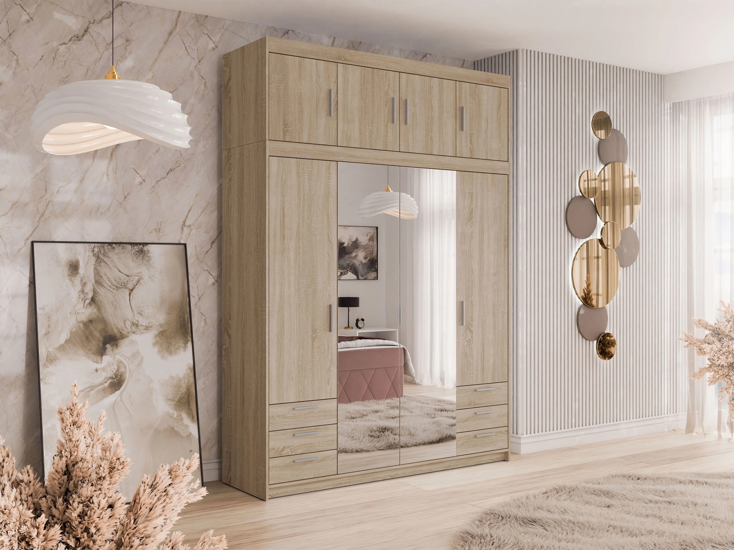 Гардероб Novduni 120 (Сонома дъб)