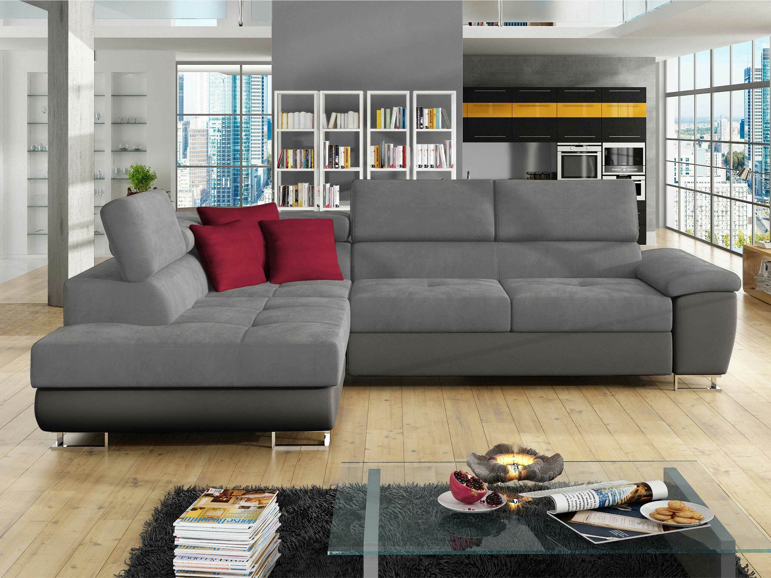 Ъглов диван Comfivo Ruta II (Soft 029 + Uttario Velvet 2971 + Kronos 02)