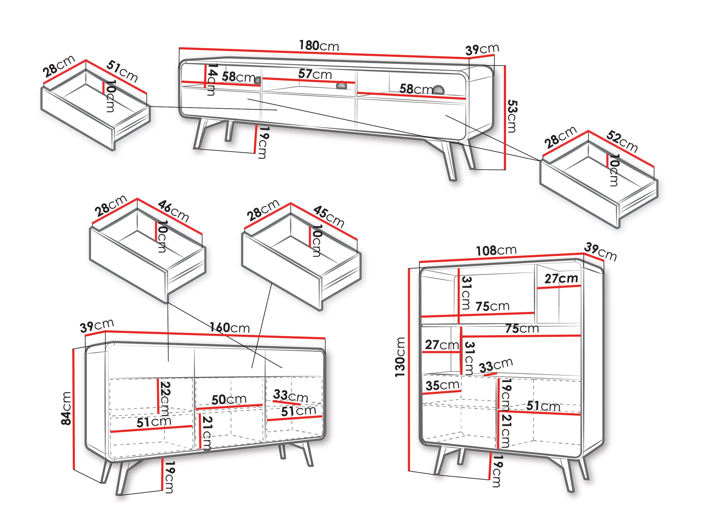 Комплект за хол Focos