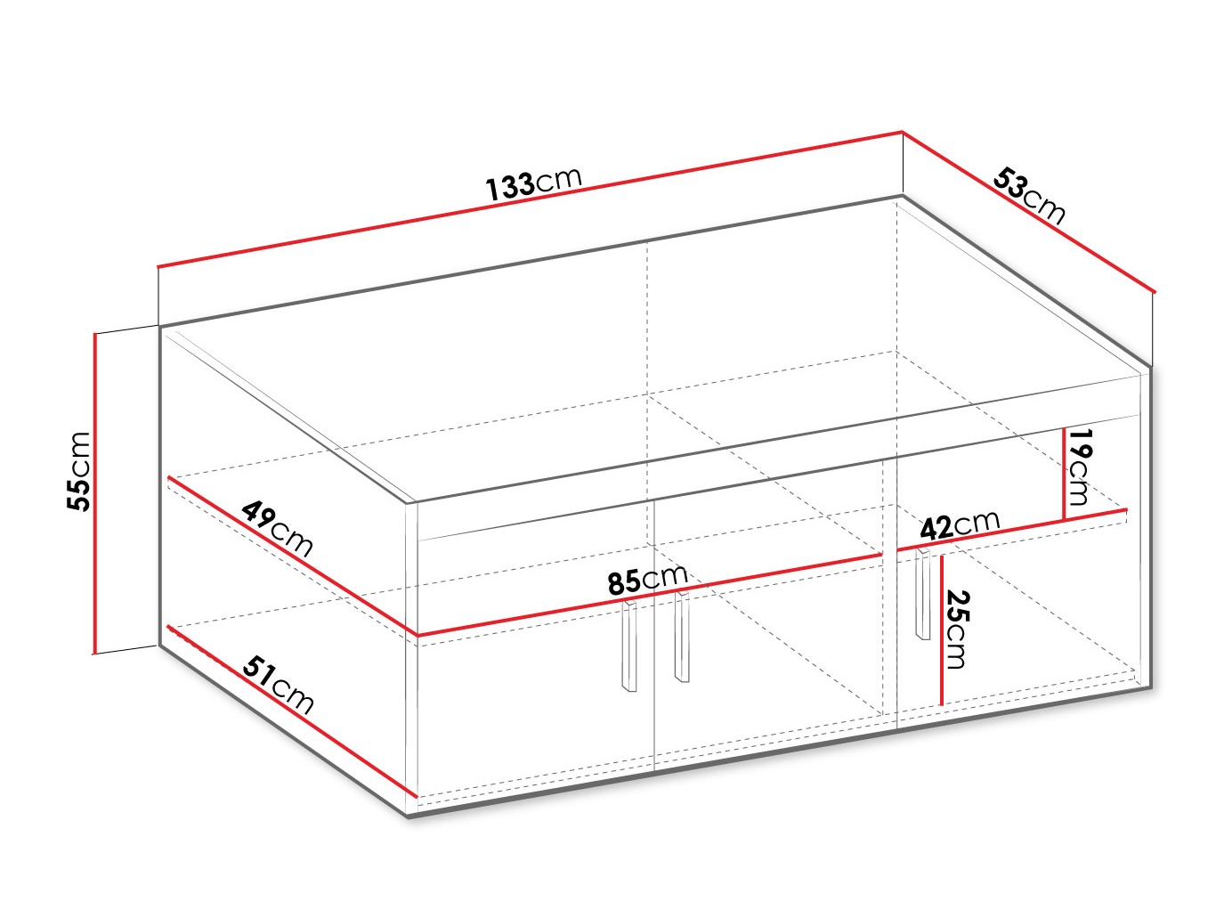 Шкаф Novduni 124 (Дъб левка)