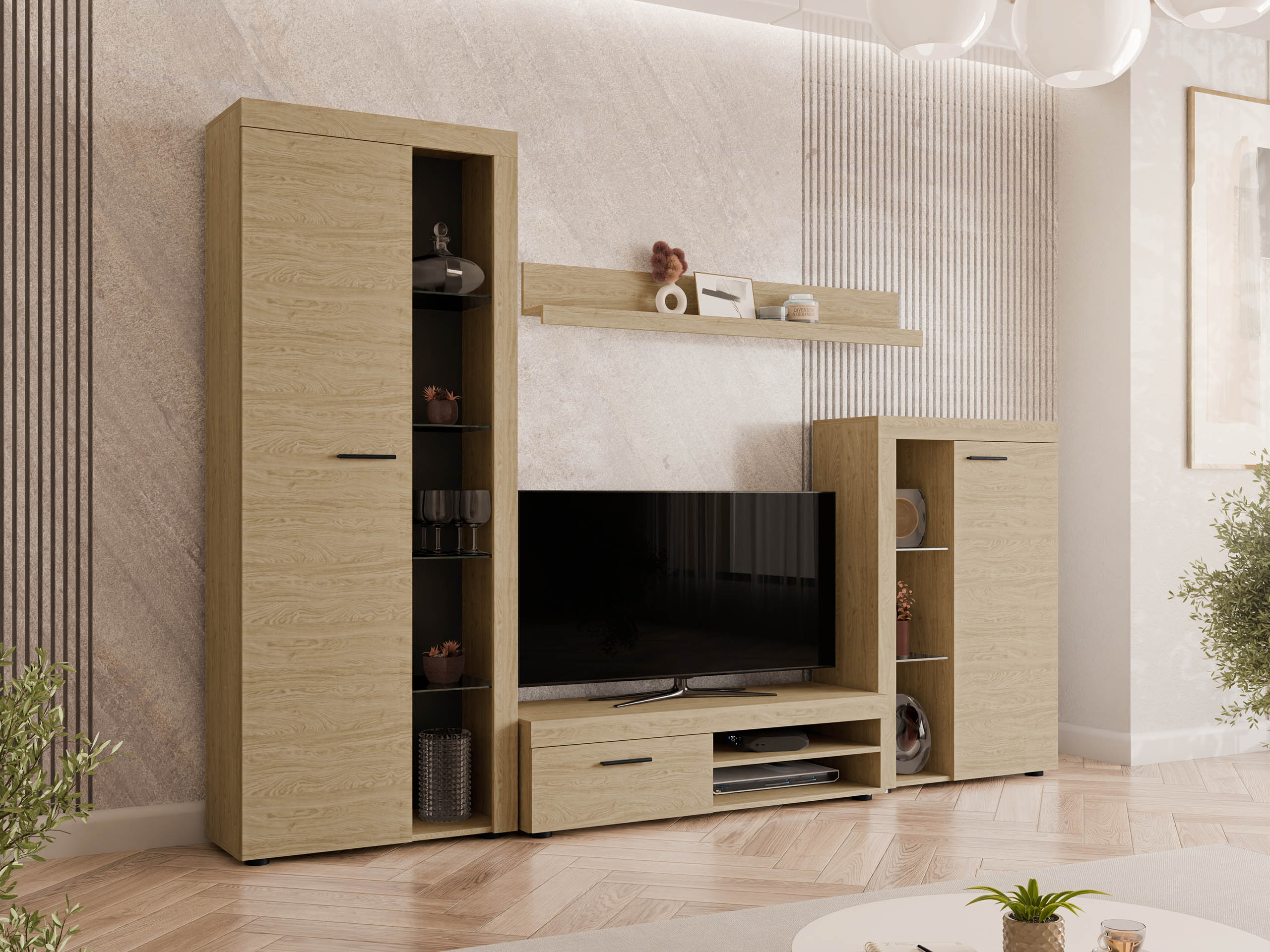 Комплект за хол Univio (Дъб)