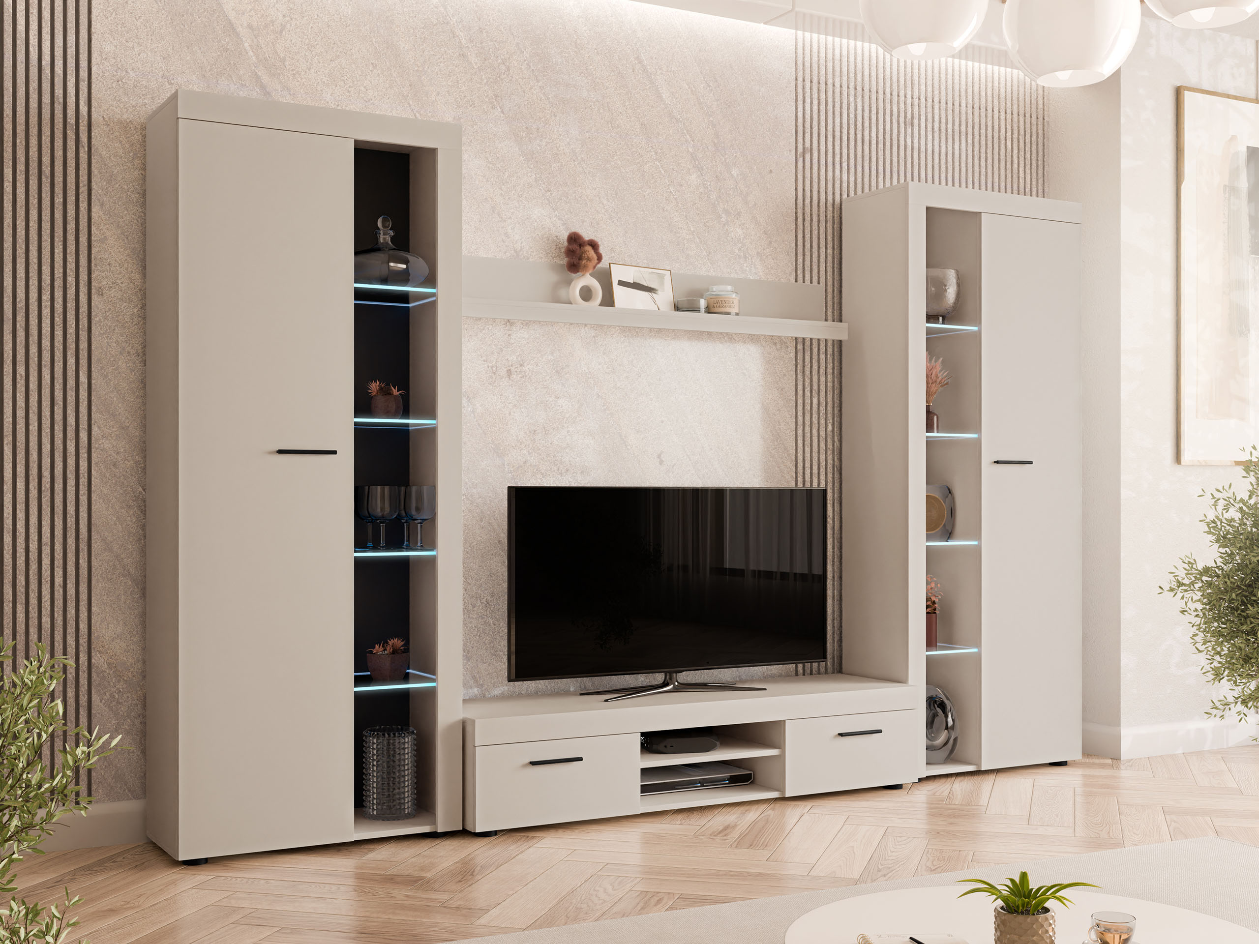 Комплект за хол Univio II (Бежов)