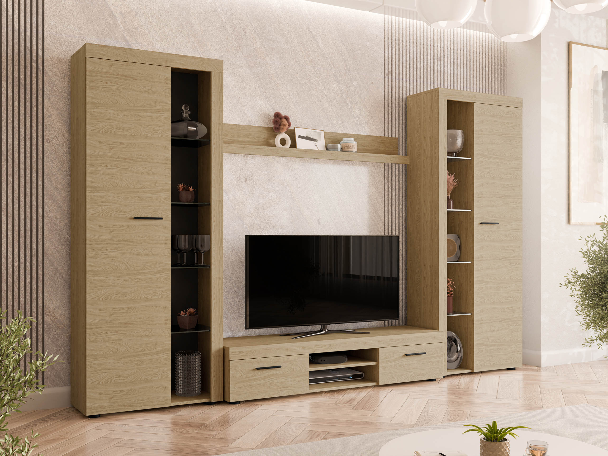 Комплект за хол Univio II (Дъб)