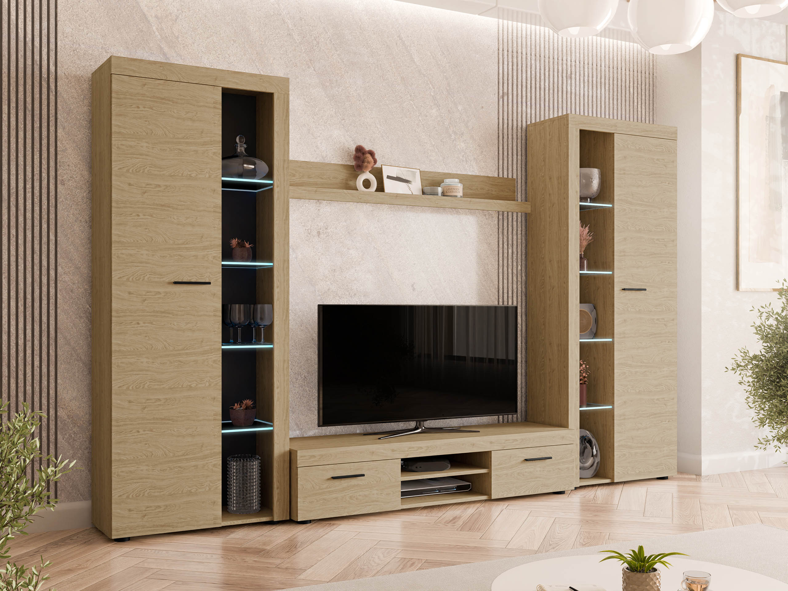 Комплект за хол Univio II (Дъб)