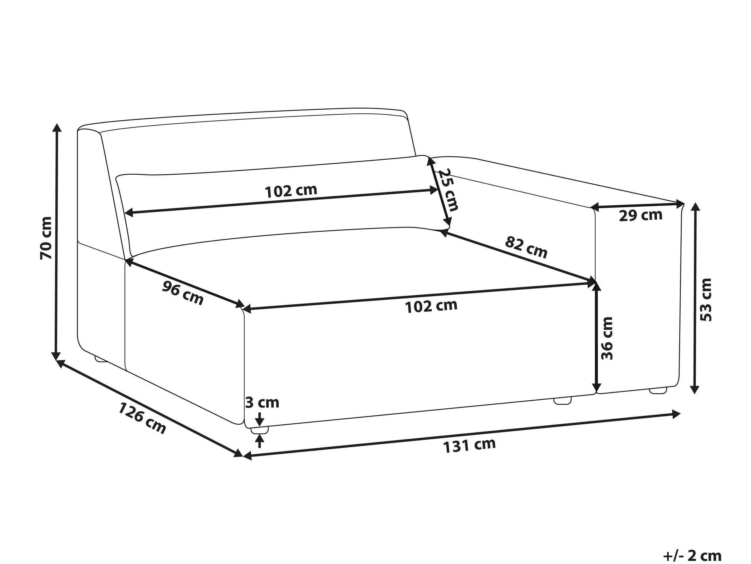 Модулен фотьойл Tivsora 105 (Светло бежово)