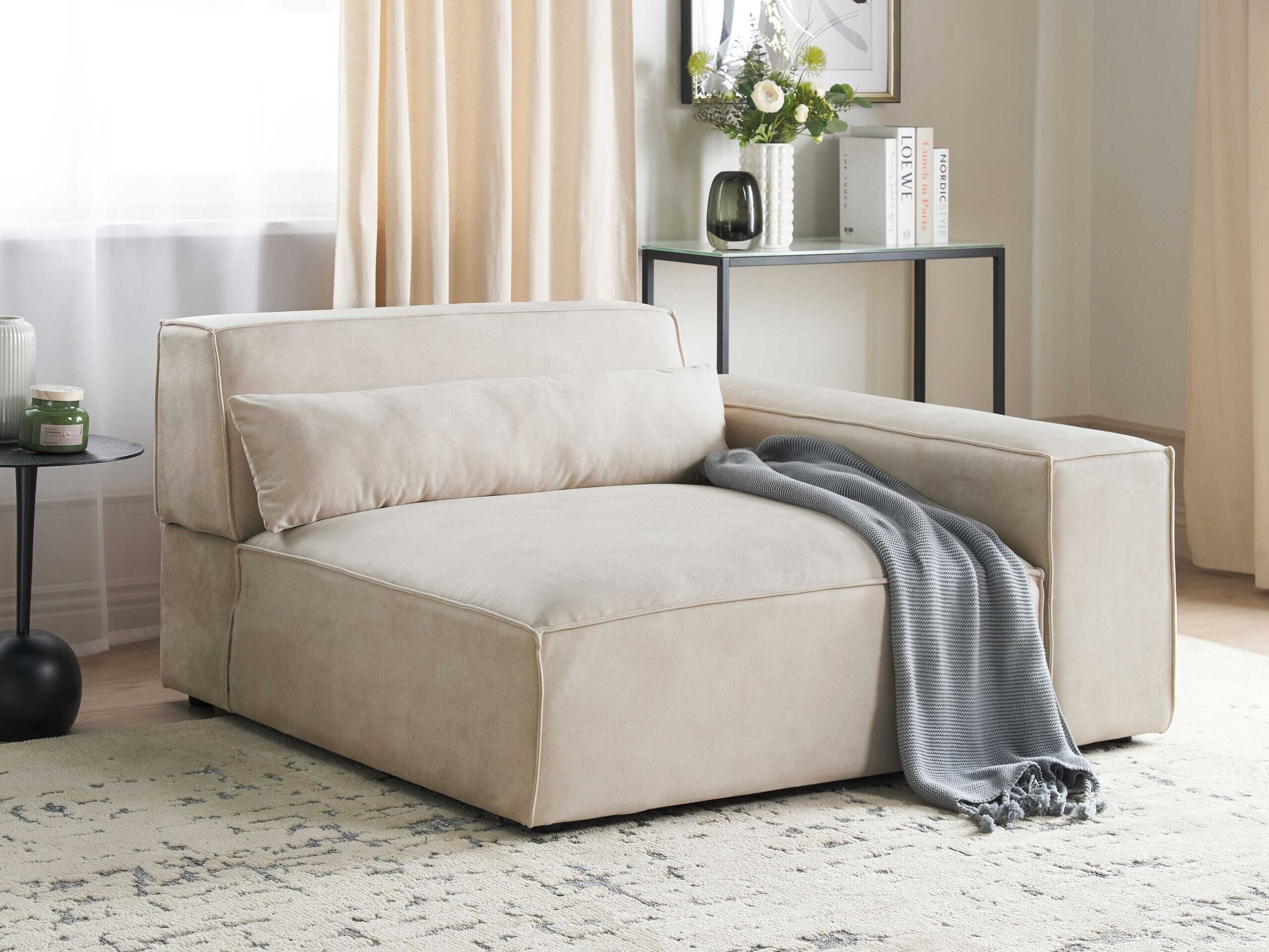 Модулен фотьойл Tivsora 105 (Светло бежово)