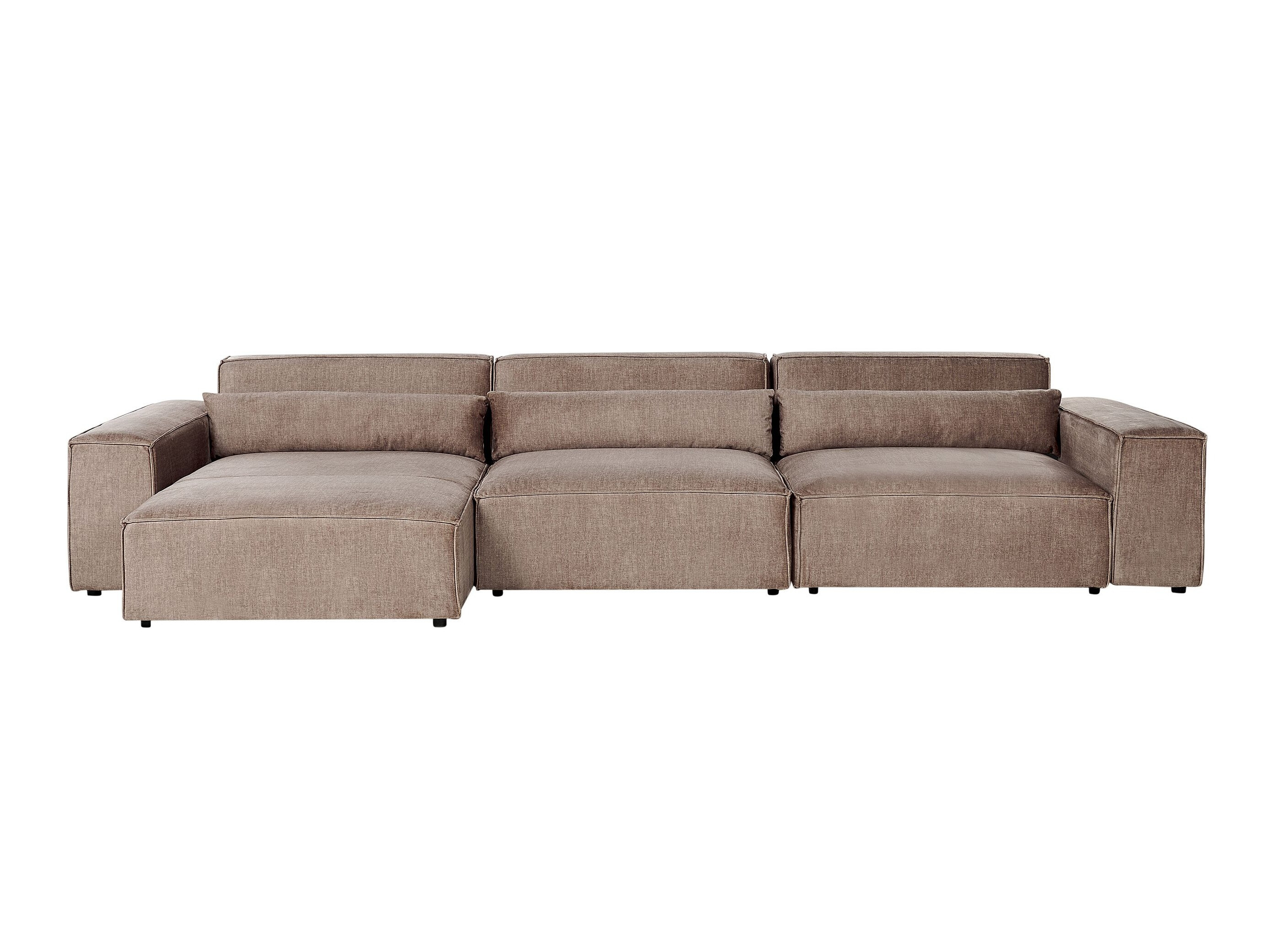 Модулен ъглов диван Tivsora 104 (Светлокафяво)